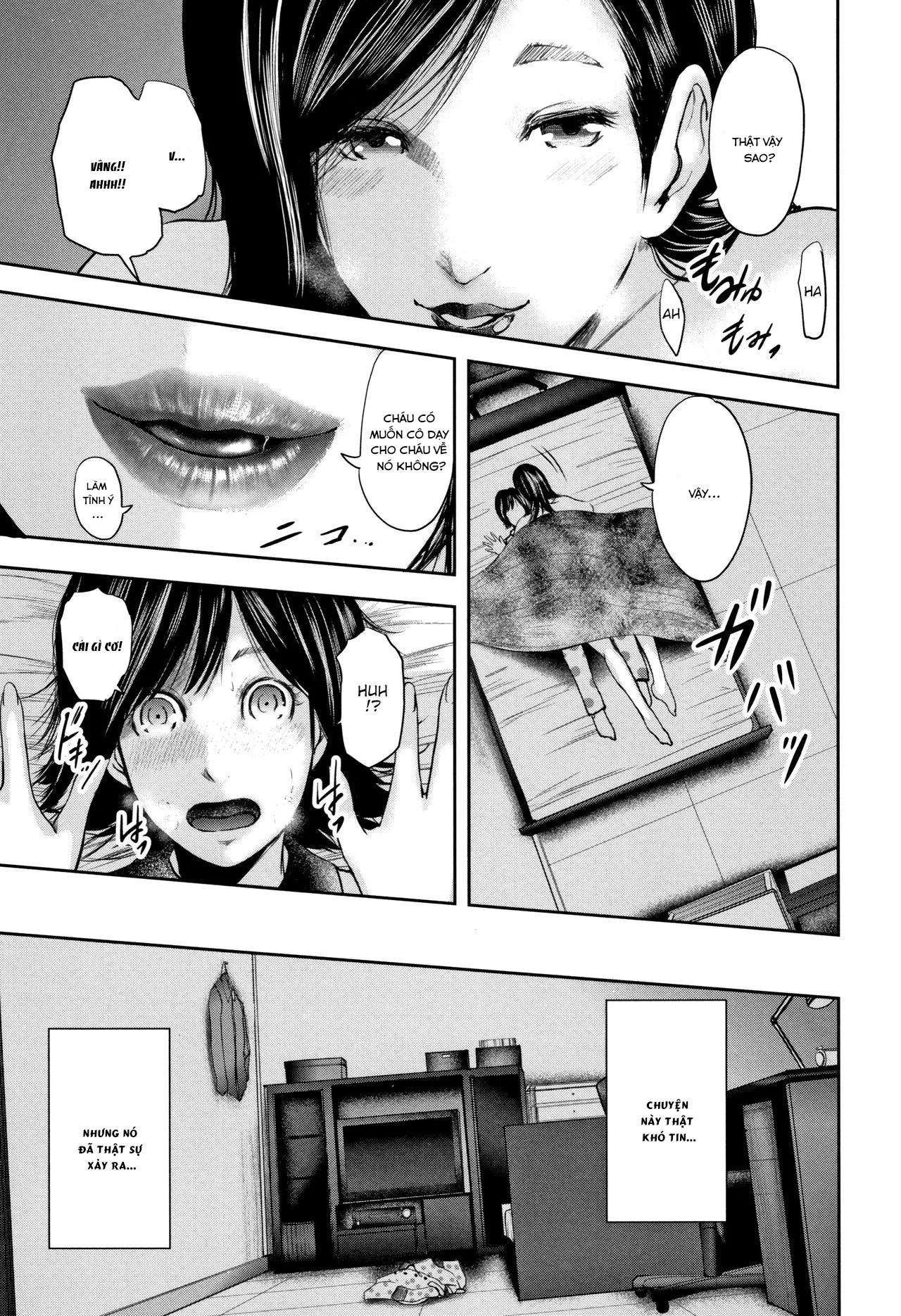 HentaiVN.net - Ảnh 4 - Sensei, mẹ thằng bạn và tôi [Boku to Sensei to Tomodachi no Mama] - Chap 4