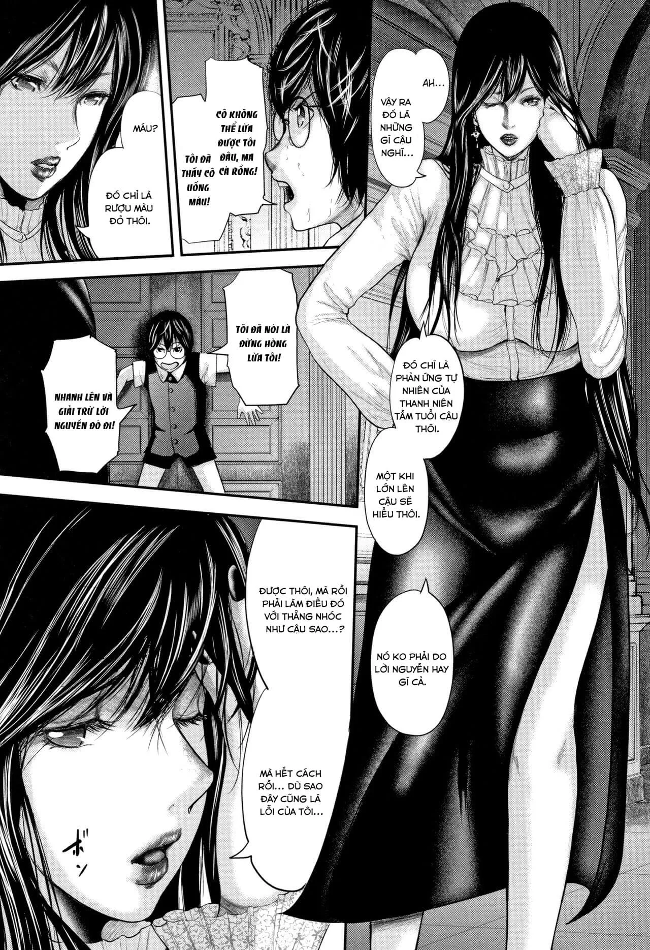 HentaiVN.net - Ảnh 30 - Sensei, mẹ thằng bạn và tôi [Boku to Sensei to Tomodachi no Mama] - Chap 5