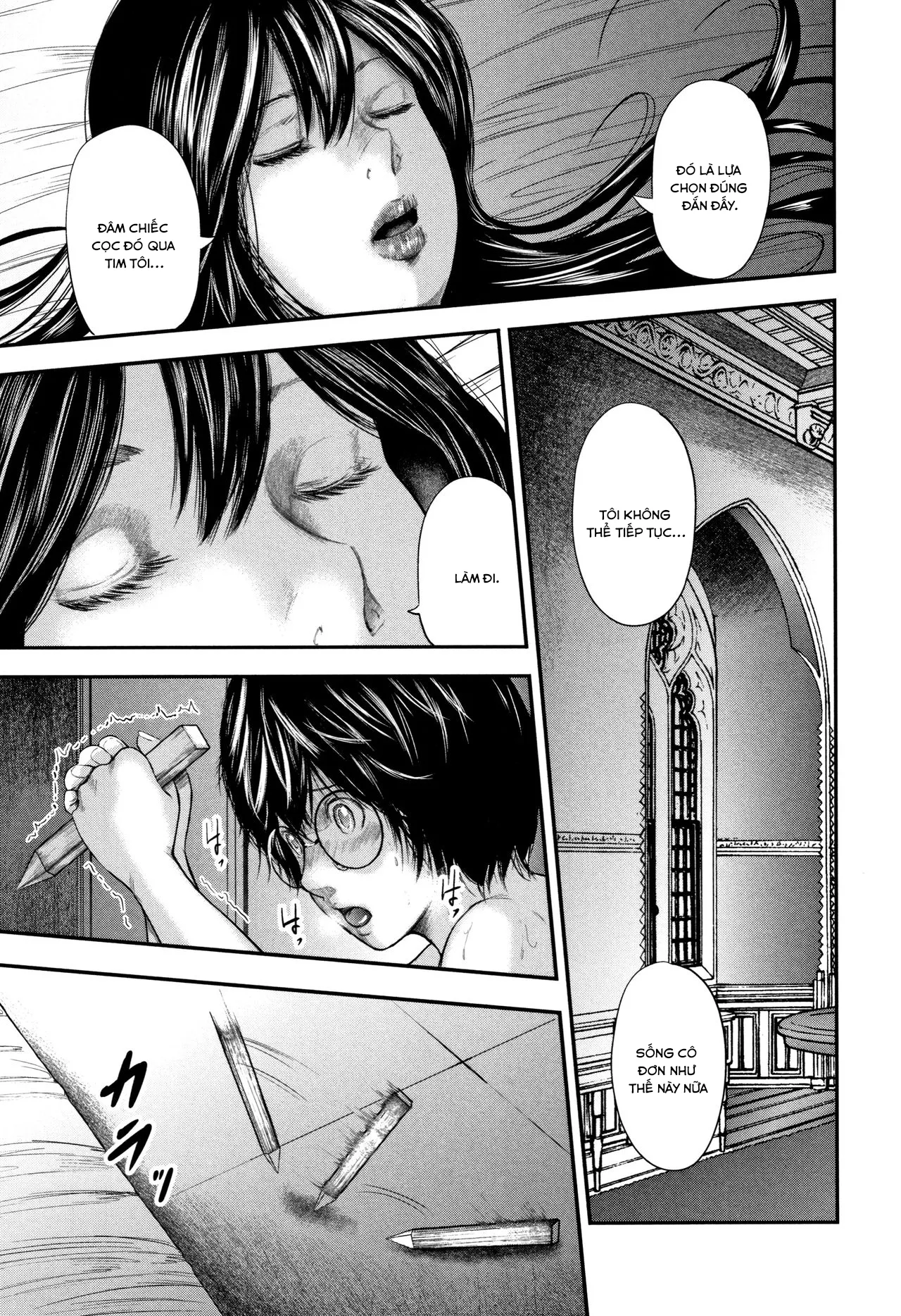 HentaiVN.net - Ảnh 34 - Sensei, mẹ thằng bạn và tôi [Boku to Sensei to Tomodachi no Mama] - Chap 6 End