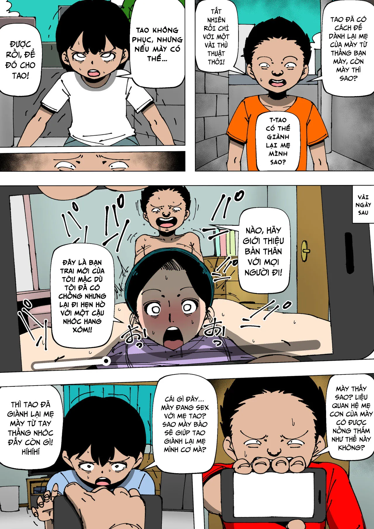 HentaiVN.net - Ảnh 22 - Bạn thịt mẹ tôi? Tôi chơi mẹ bạn [Mom with a neighbour] - Oneshot