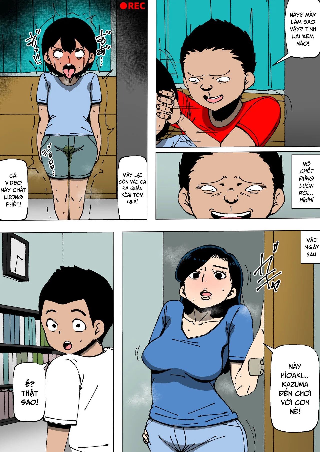 HentaiVN.net - Ảnh 25 - Bạn thịt mẹ tôi? Tôi chơi mẹ bạn [Mom with a neighbour] - Oneshot