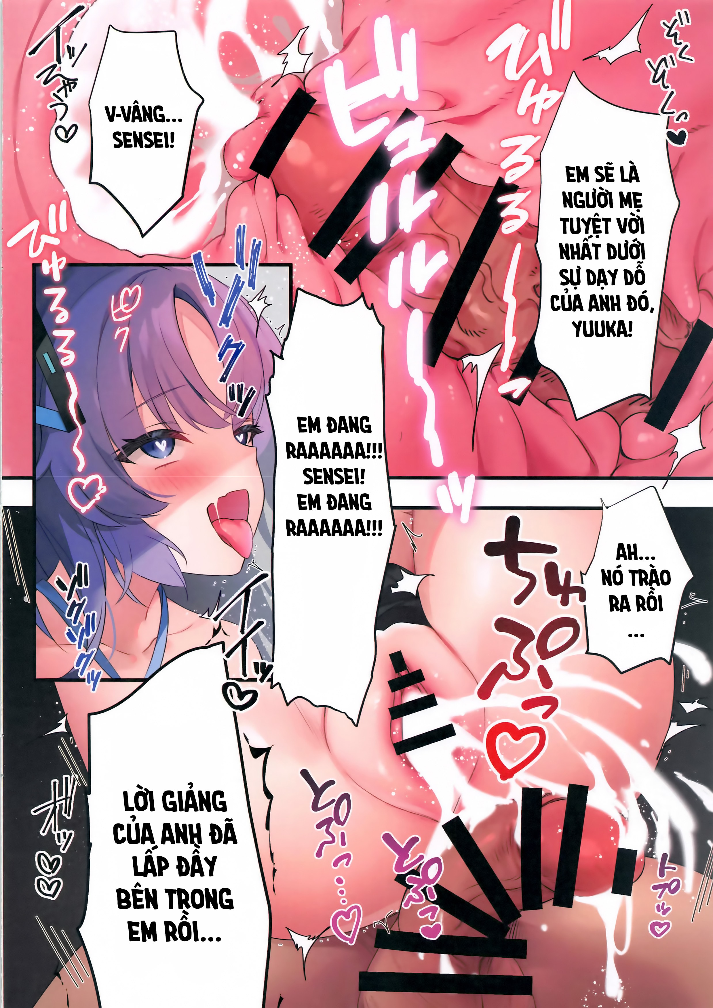 HentaiVN.net - Ảnh 18 - Sensei ơi! Thầy hãy dạy kèm Yuuka đêm nay nhé! - Chắc chắn không phải khóa học lùa gà <3