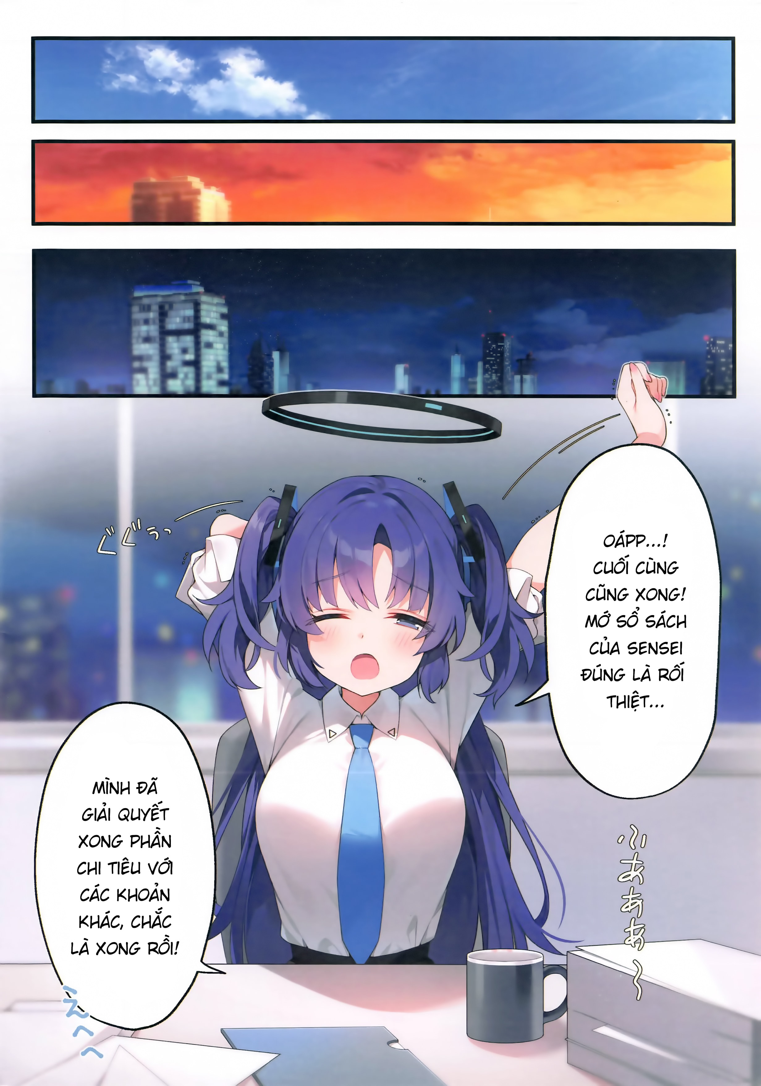 HentaiVN.net - Ảnh 4 - Sensei ơi! Thầy hãy dạy kèm Yuuka đêm nay nhé! - Chắc chắn không phải khóa học lùa gà <3