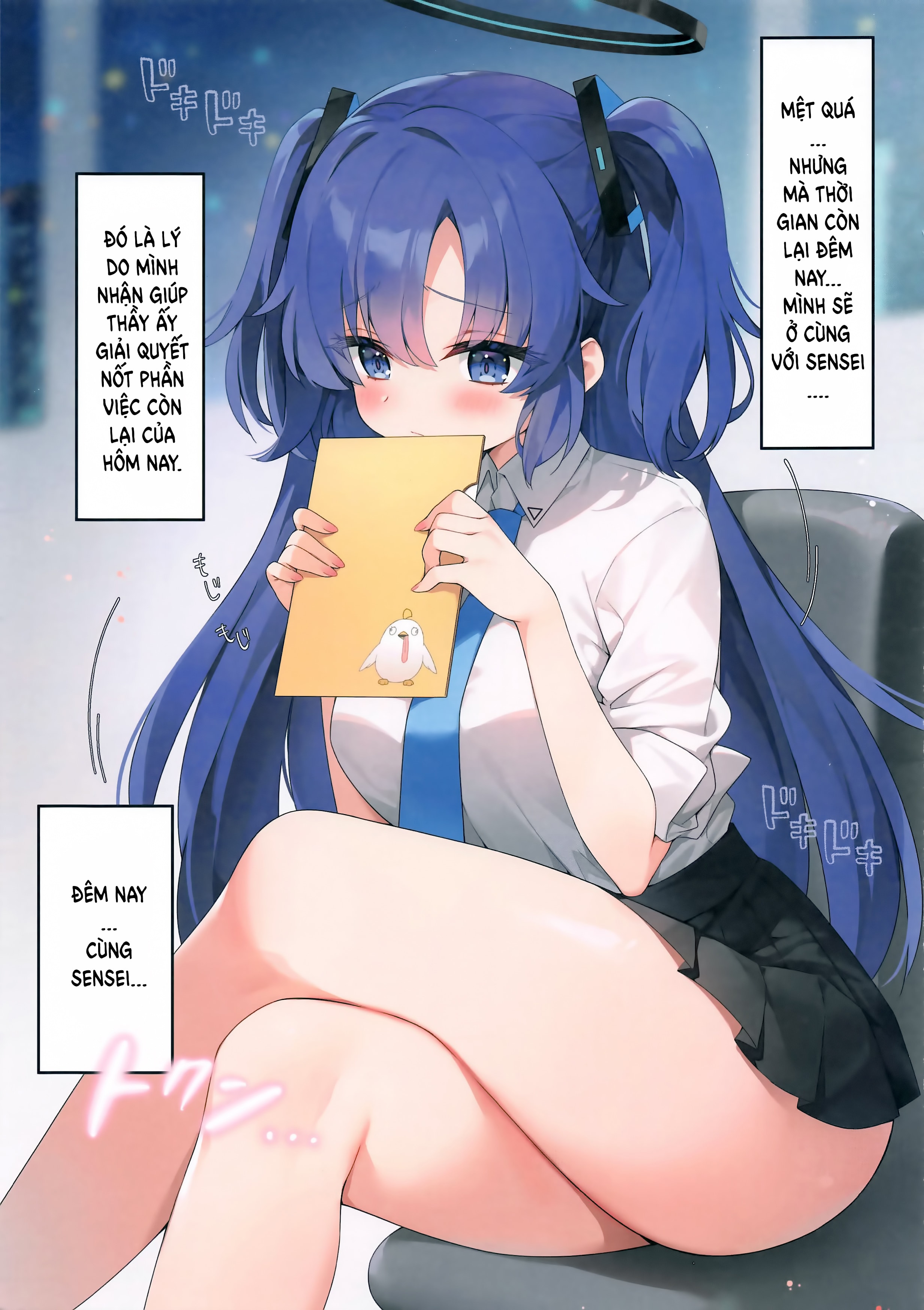 HentaiVN.net - Ảnh 5 - Sensei ơi! Thầy hãy dạy kèm Yuuka đêm nay nhé! - Chắc chắn không phải khóa học lùa gà <3