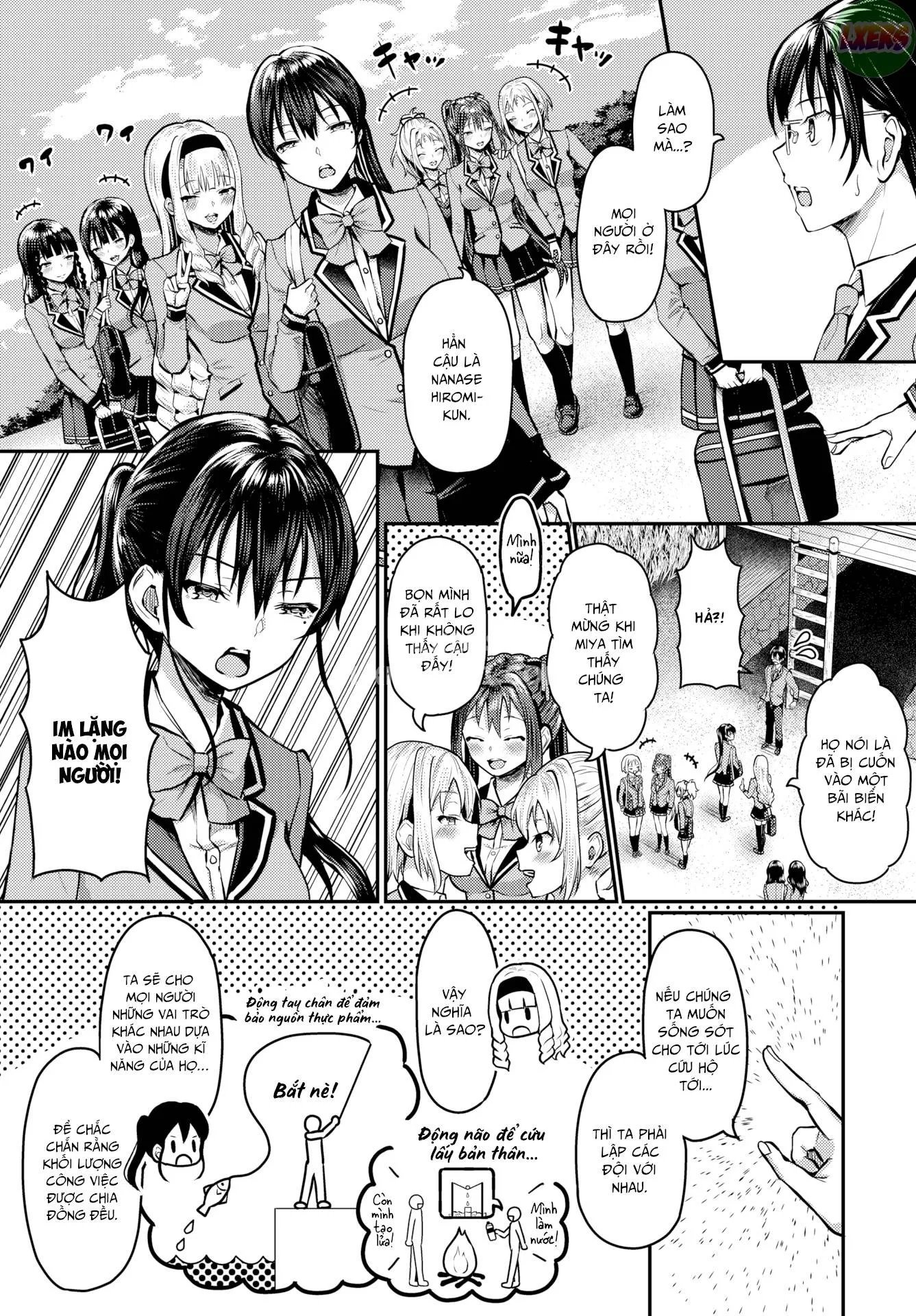 HentaiVN.net - Ảnh 5 - Stranded on a Desert Island Where I Can Creampie All the Girls I Want - Chap 4