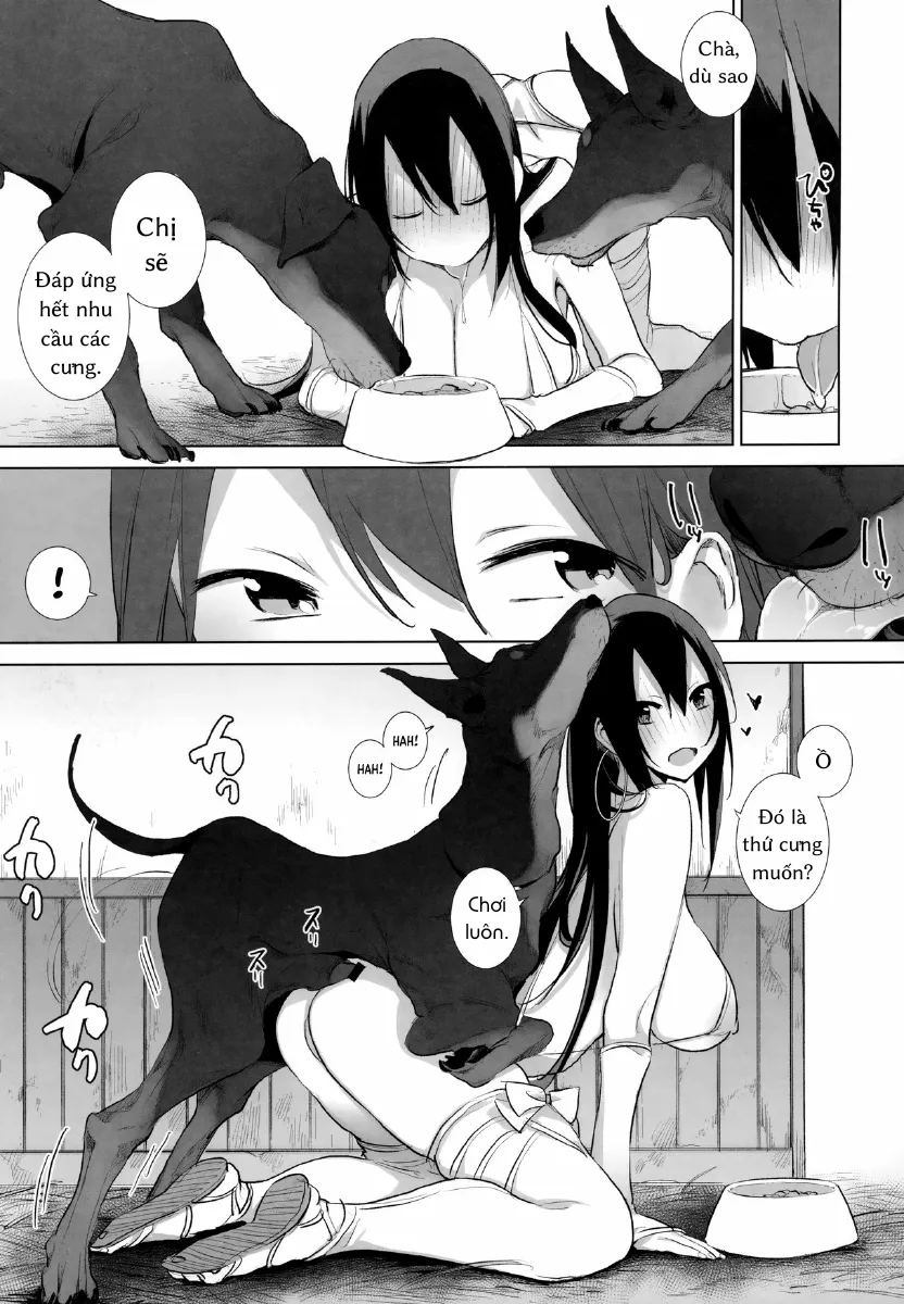 HentaiVN.net - Ảnh 5 - Sanzang-chan with a Horse, a Dog, and a Pig [三蔵ちゃんと馬と犬とブタ] - Nhân văn ngọt ngào !