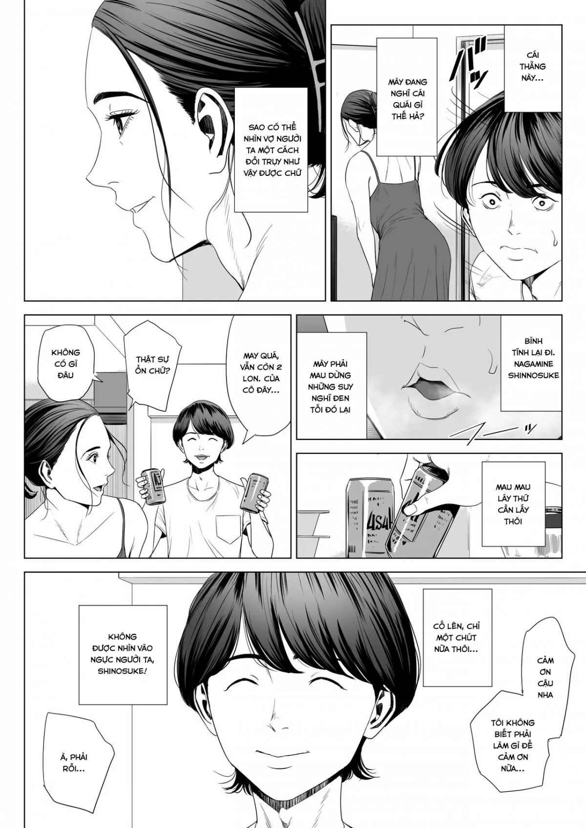 HentaiVN.net - Ảnh 11 - Hitodzuma Mansion - Chap 1