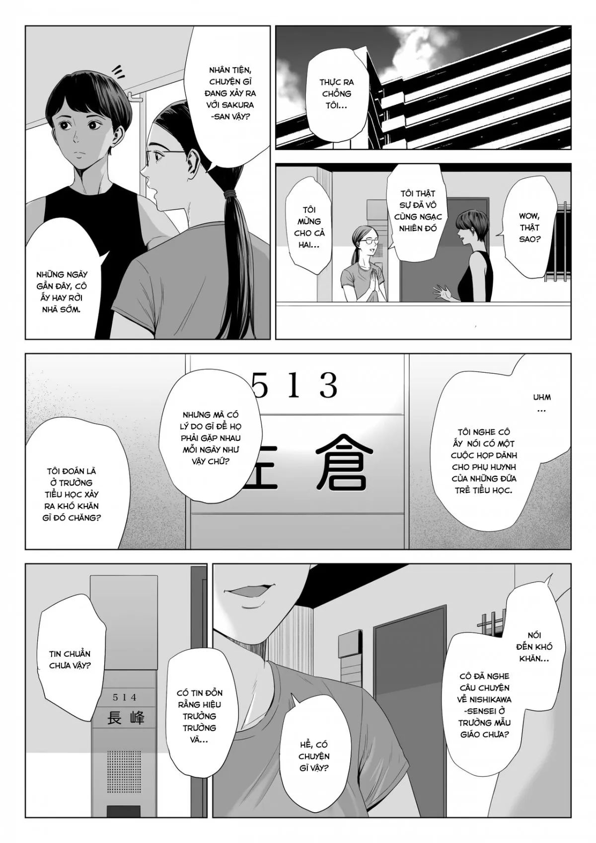 HentaiVN.net - Ảnh 48 - Hitodzuma Mansion - Chap 1
