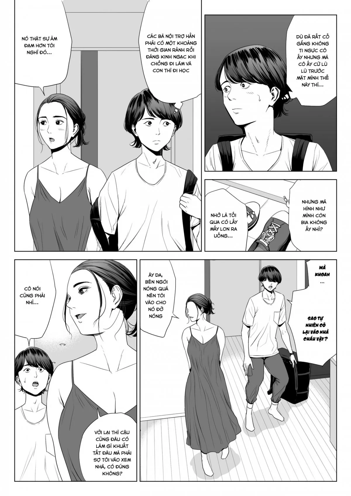 HentaiVN.net - Ảnh 9 - Hitodzuma Mansion - Chap 1