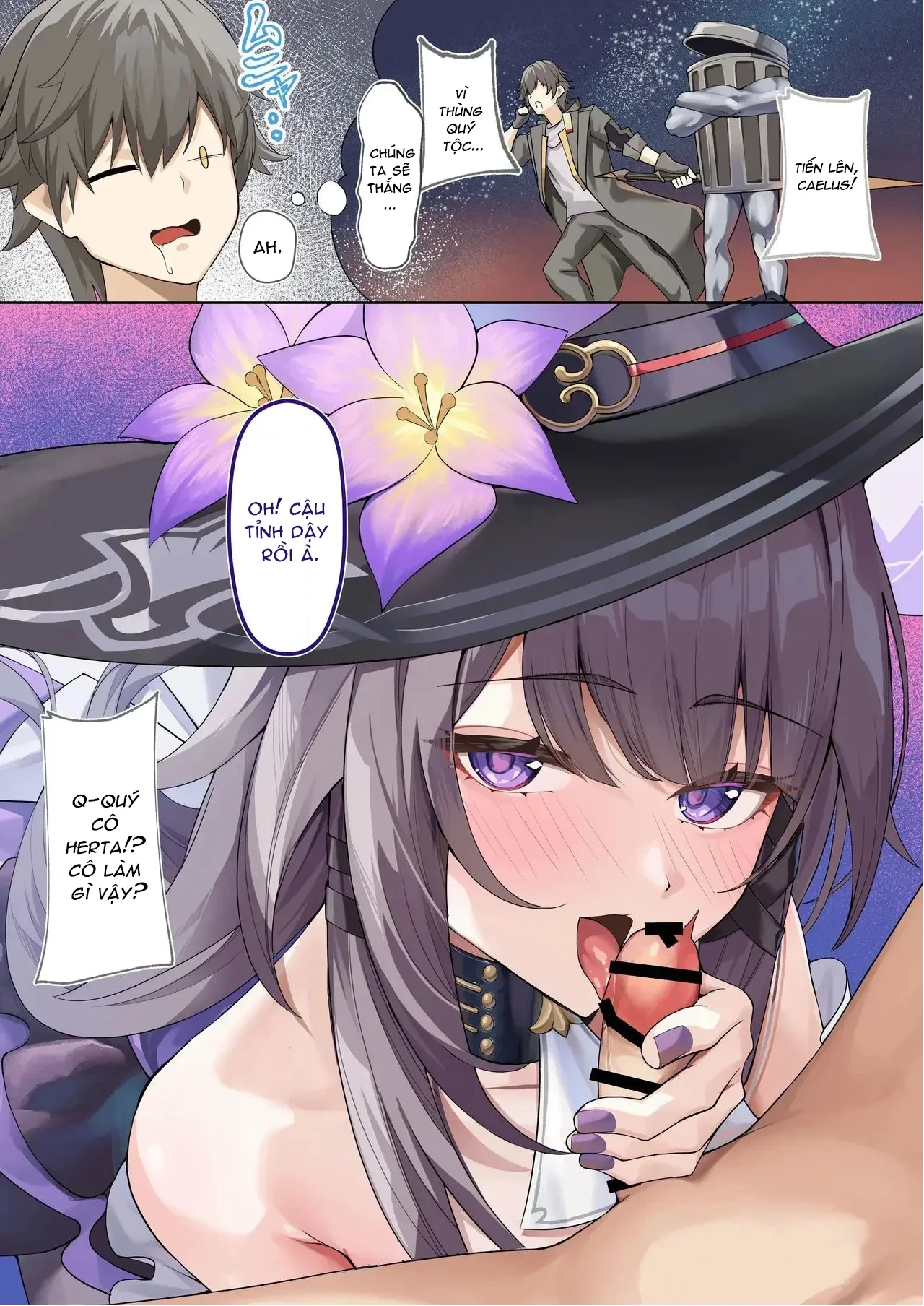 HentaiVN.net - Ảnh 2 - Madam Herta wa Caelus no Seishi ga Hoshii Rashii... (Honkai: Star Rail) - Oneshot