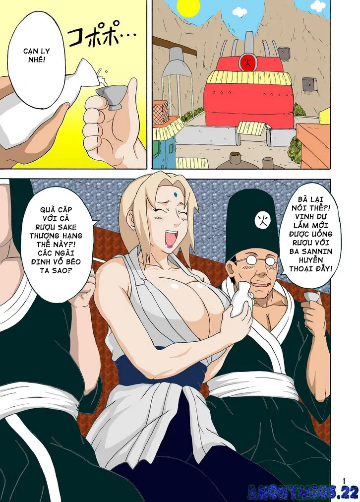 HentaiVN.net - Ảnh 3 - Tiệc Tiếp Khách Dâm Đãng của Tsunade [Tsunade's Lewd Reception party] - Chap 1