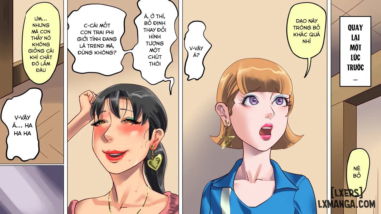 HentaiVN.net - Ảnh 7 - Tsuma to Musume no Wana ni Hamerarete Josou Maso ni Otosareta Watashi 2 - Oneshot.