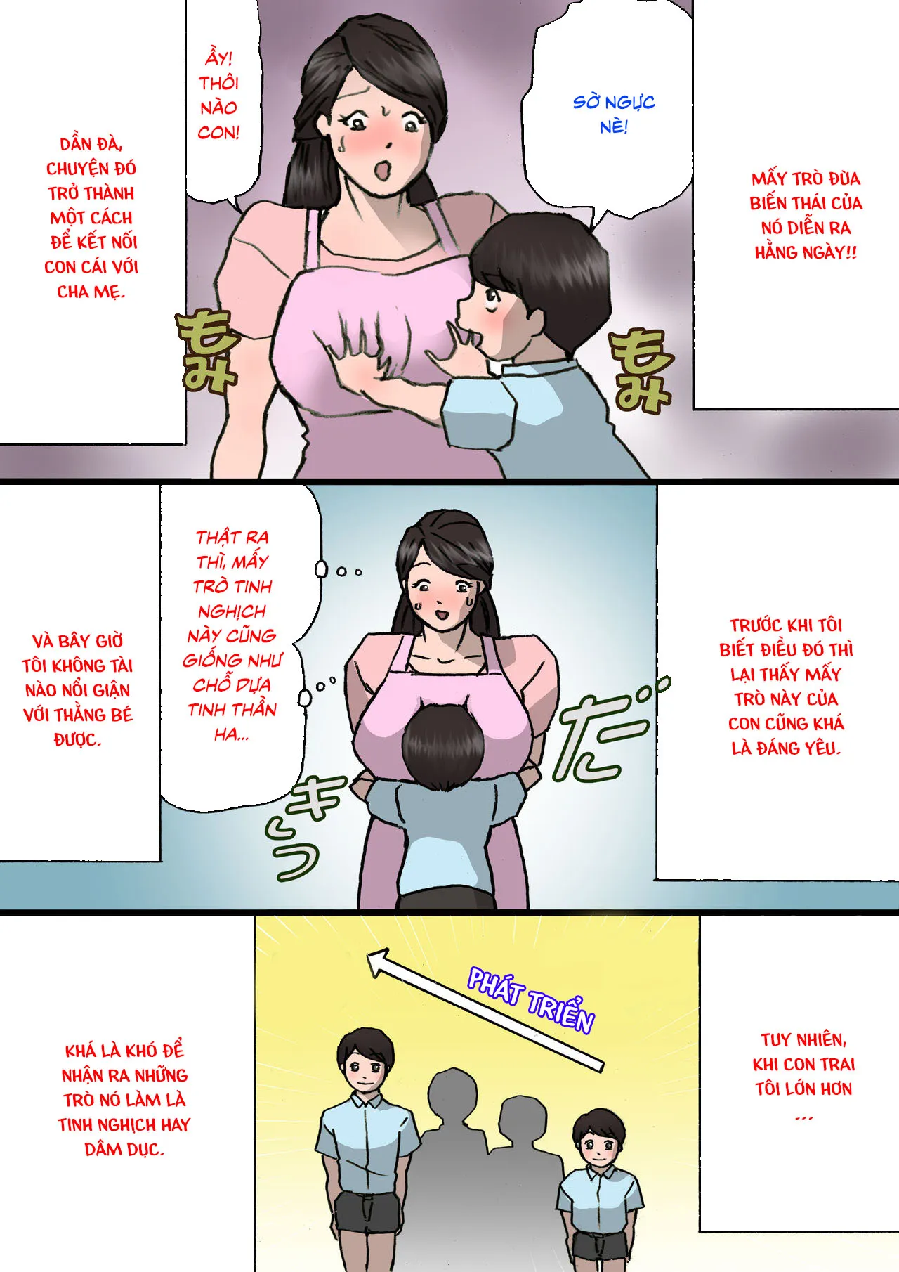 HentaiVN.net - Ảnh 12 - Trò đùa? [Okaa-san wa Itazura Musuko o Okorenai; お母さんはいたずら息子を怒れない] - Chap 1