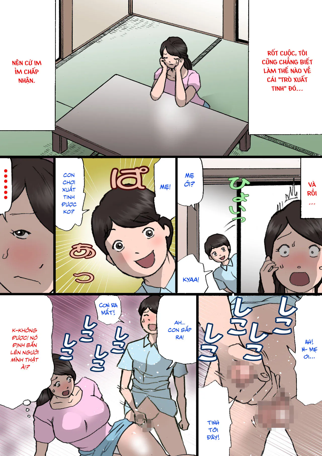 HentaiVN.net - Ảnh 23 - Trò đùa? [Okaa-san wa Itazura Musuko o Okorenai; お母さんはいたずら息子を怒れない] - Chap 1