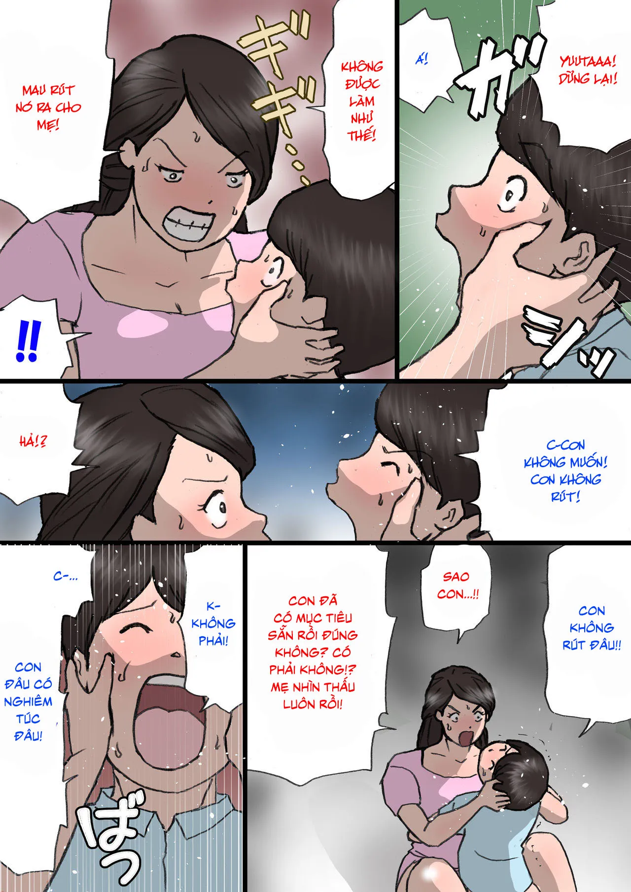 HentaiVN.net - Ảnh 19 - Trò đùa? [Okaa-san wa Itazura Musuko o Okorenai; お母さんはいたずら息子を怒れない] - Chap 2