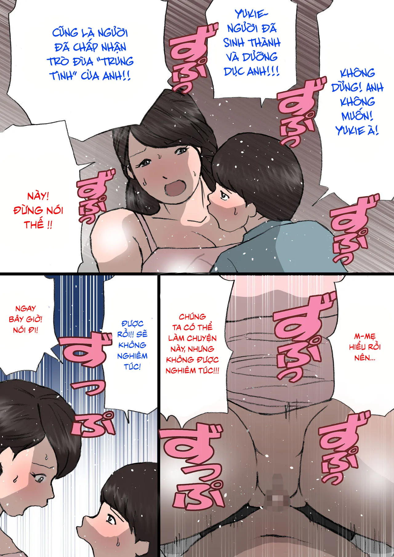 HentaiVN.net - Ảnh 14 - Trò đùa? [Okaa-san wa Itazura Musuko o Okorenai; お母さんはいたずら息子を怒れない] - Chap 3