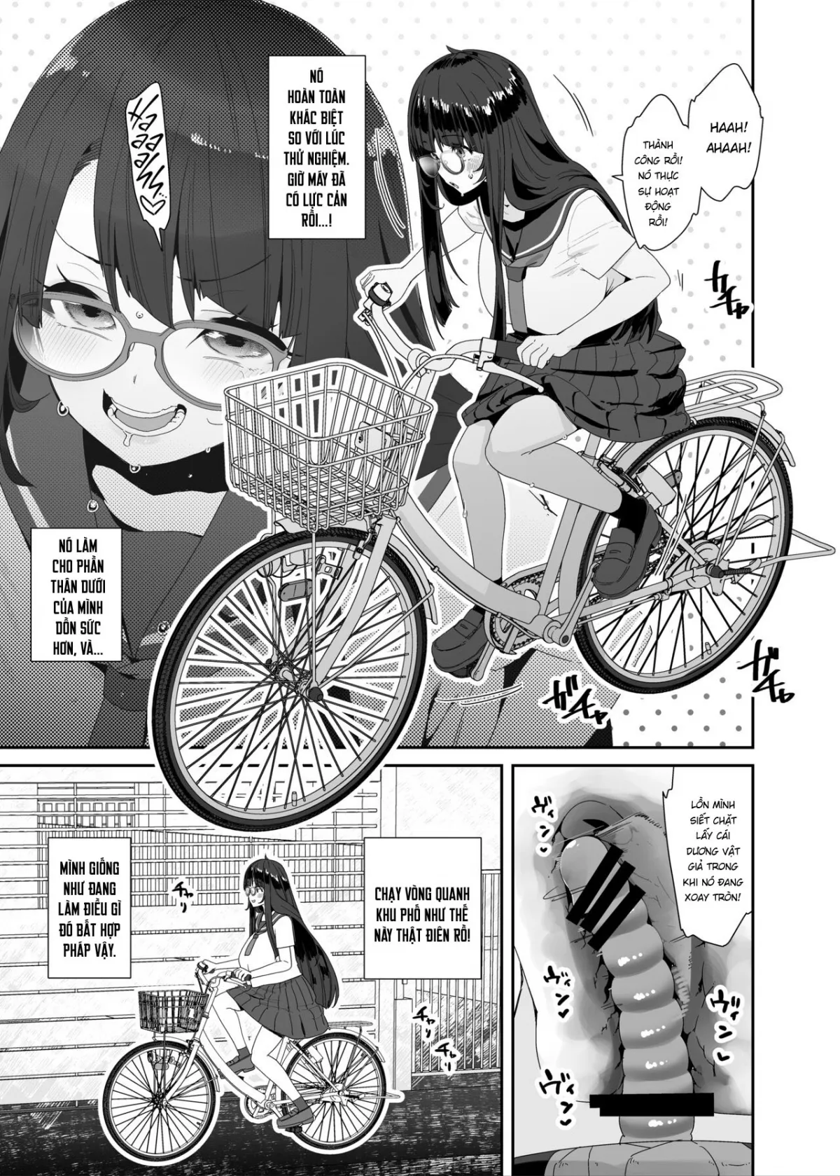 HentaiVN.net - Ảnh 12 - Xe đạp! Đạp lồn vào xe! [Dosukebe Kyonyuu Joshi ga Acme Jitensha de Osanpo Onanie suru Hanashi] - Chap 1