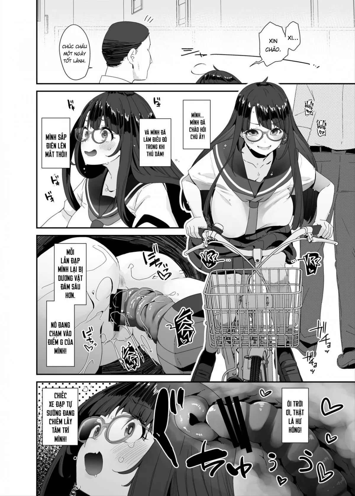 HentaiVN.net - Ảnh 13 - Xe đạp! Đạp lồn vào xe! [Dosukebe Kyonyuu Joshi ga Acme Jitensha de Osanpo Onanie suru Hanashi] - Chap 1