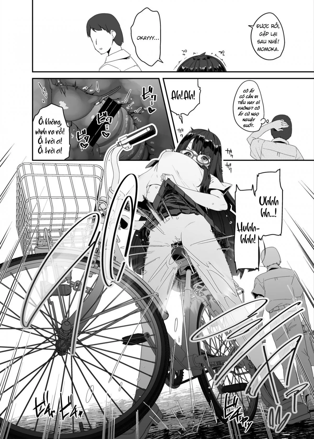 HentaiVN.net - Ảnh 19 - Xe đạp! Đạp lồn vào xe! [Dosukebe Kyonyuu Joshi ga Acme Jitensha de Osanpo Onanie suru Hanashi] - Chap 1