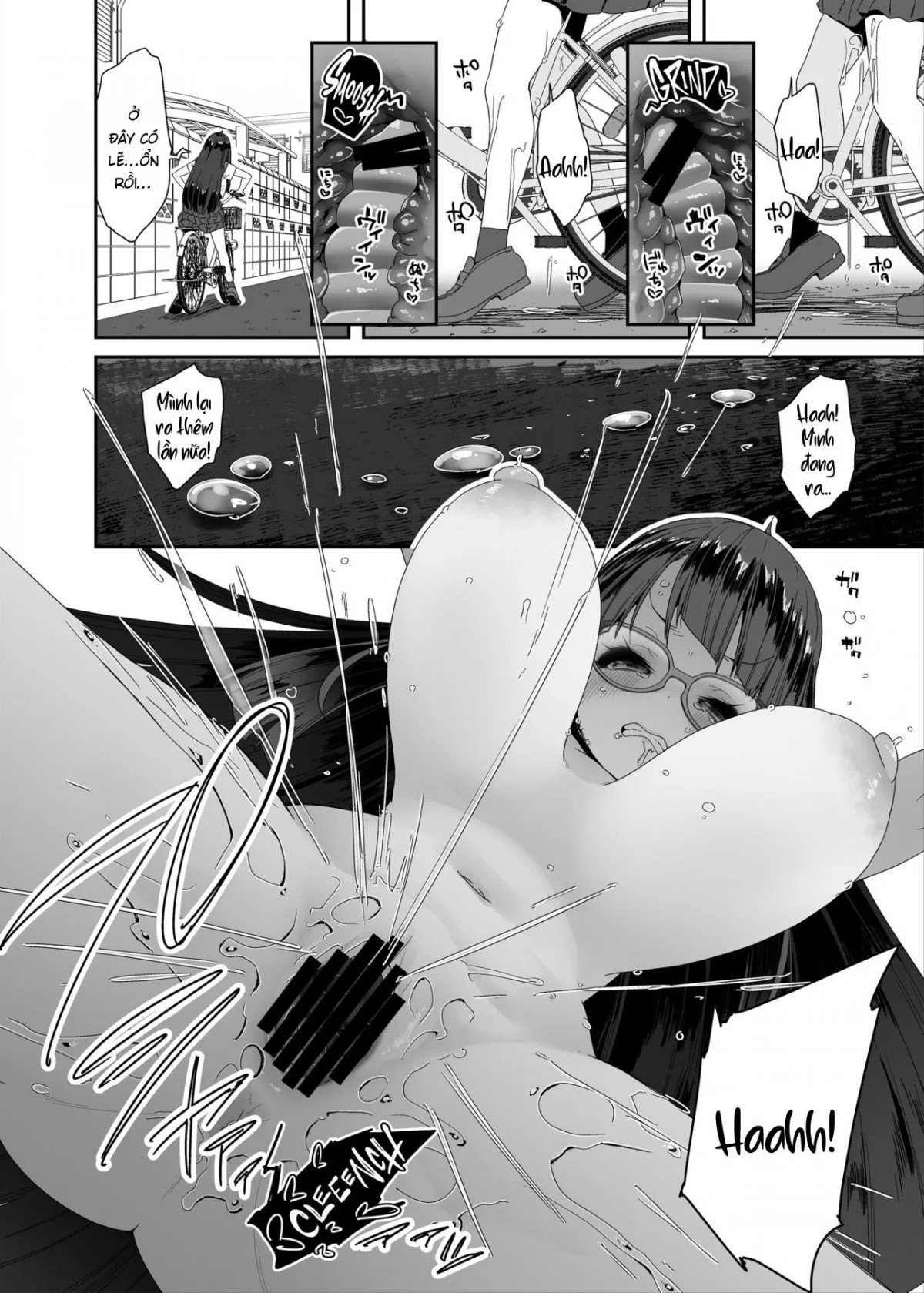 HentaiVN.net - Ảnh 21 - Xe đạp! Đạp lồn vào xe! [Dosukebe Kyonyuu Joshi ga Acme Jitensha de Osanpo Onanie suru Hanashi] - Chap 1