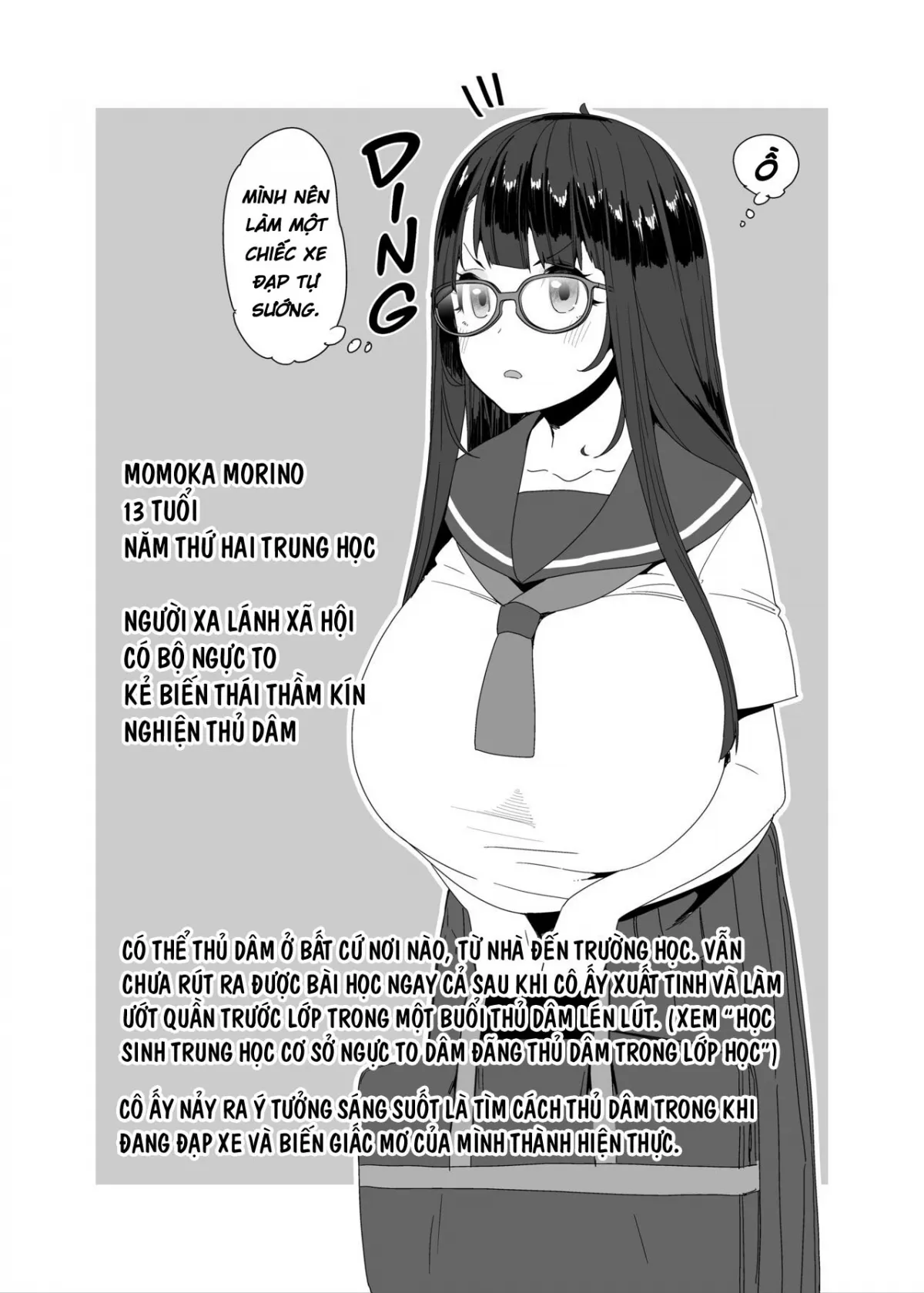 HentaiVN.net - Ảnh 5 - Xe đạp! Đạp lồn vào xe! [Dosukebe Kyonyuu Joshi ga Acme Jitensha de Osanpo Onanie suru Hanashi] - Chap 1