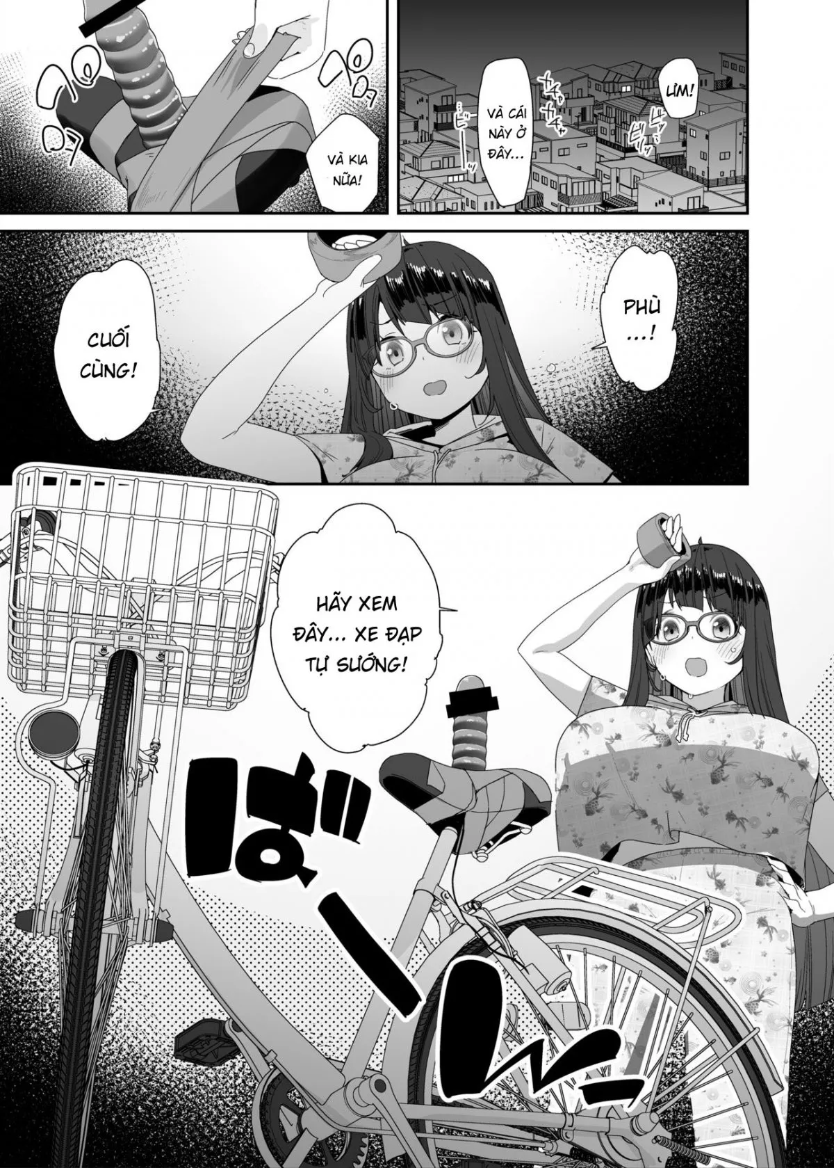 HentaiVN.net - Ảnh 6 - Xe đạp! Đạp lồn vào xe! [Dosukebe Kyonyuu Joshi ga Acme Jitensha de Osanpo Onanie suru Hanashi] - Chap 1