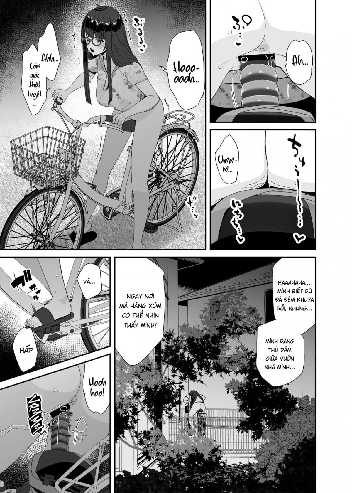 HentaiVN.net - Ảnh 8 - Xe đạp! Đạp lồn vào xe! [Dosukebe Kyonyuu Joshi ga Acme Jitensha de Osanpo Onanie suru Hanashi] - Chap 1