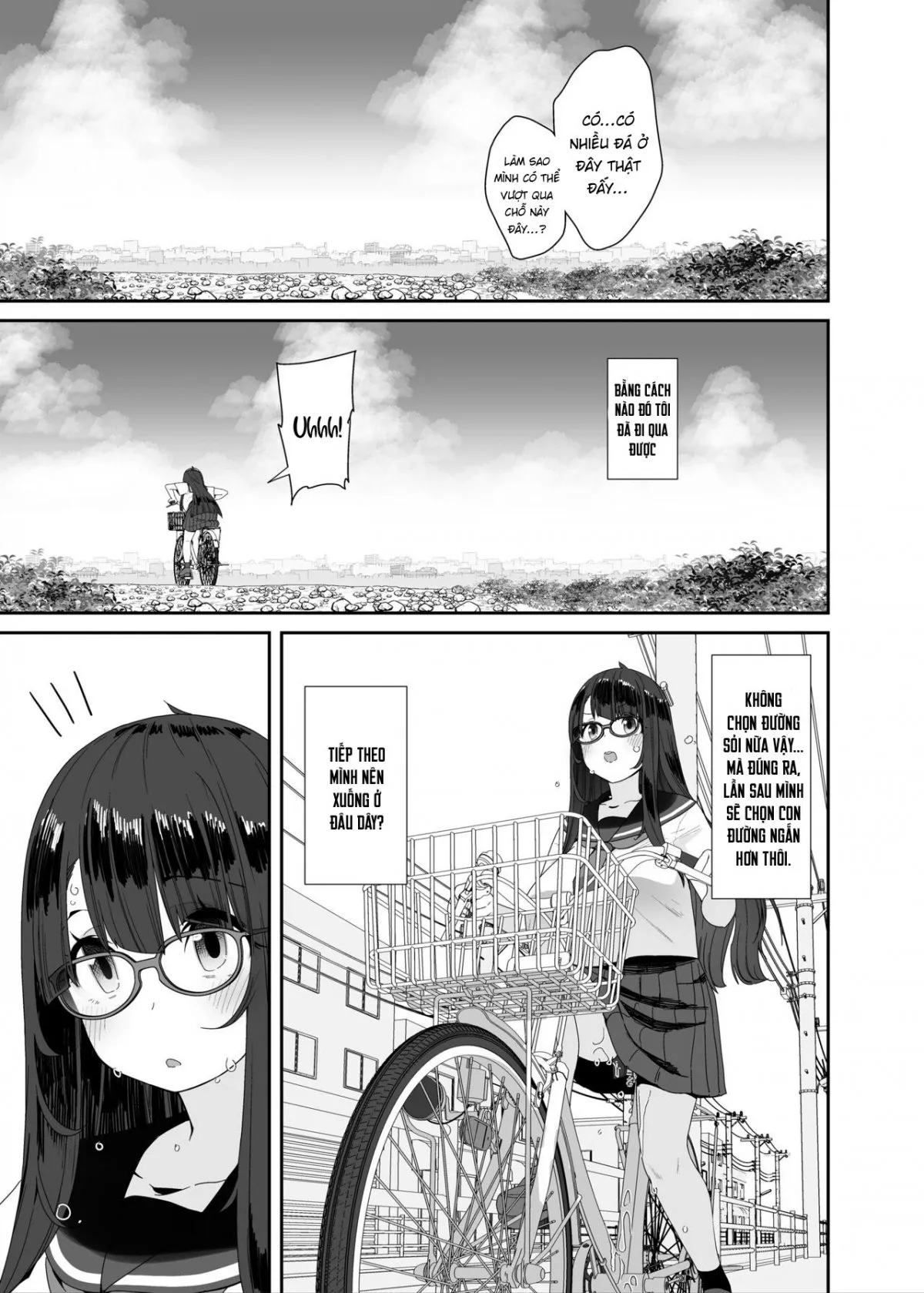 HentaiVN.net - Ảnh 10 - Xe đạp! Đạp lồn vào xe! [Dosukebe Kyonyuu Joshi ga Acme Jitensha de Osanpo Onanie suru Hanashi] - Chap 2