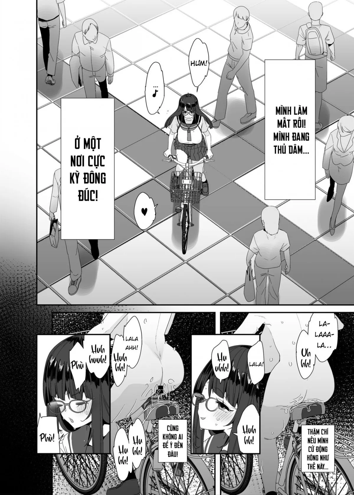 HentaiVN.net - Ảnh 13 - Xe đạp! Đạp lồn vào xe! [Dosukebe Kyonyuu Joshi ga Acme Jitensha de Osanpo Onanie suru Hanashi] - Chap 2
