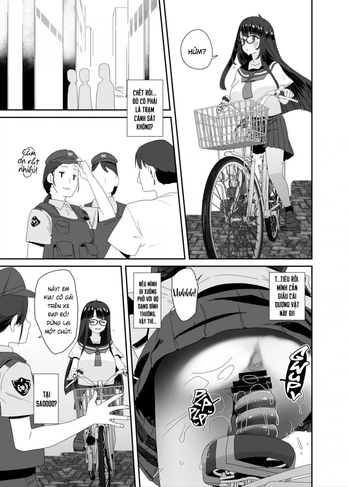 HentaiVN.net - Ảnh 28 - Xe đạp! Đạp lồn vào xe! [Dosukebe Kyonyuu Joshi ga Acme Jitensha de Osanpo Onanie suru Hanashi] - Chap 2