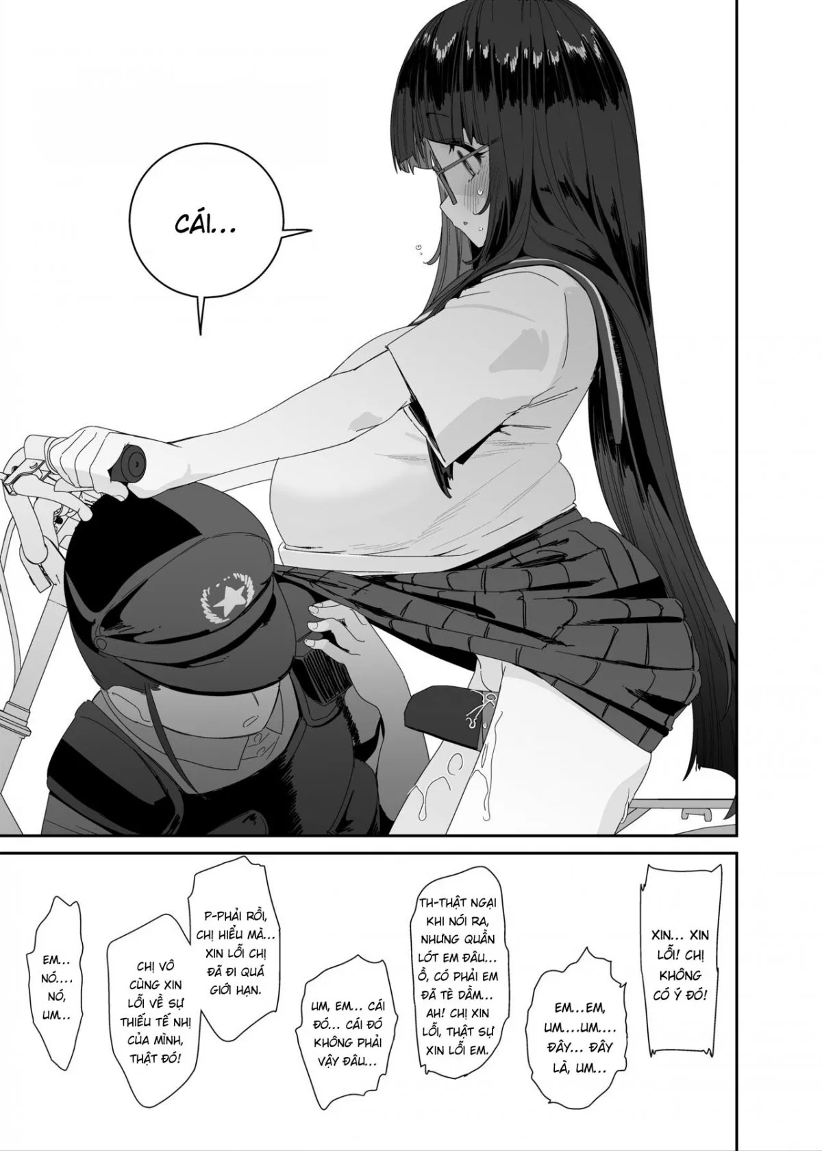 HentaiVN.net - Ảnh 30 - Xe đạp! Đạp lồn vào xe! [Dosukebe Kyonyuu Joshi ga Acme Jitensha de Osanpo Onanie suru Hanashi] - Chap 2