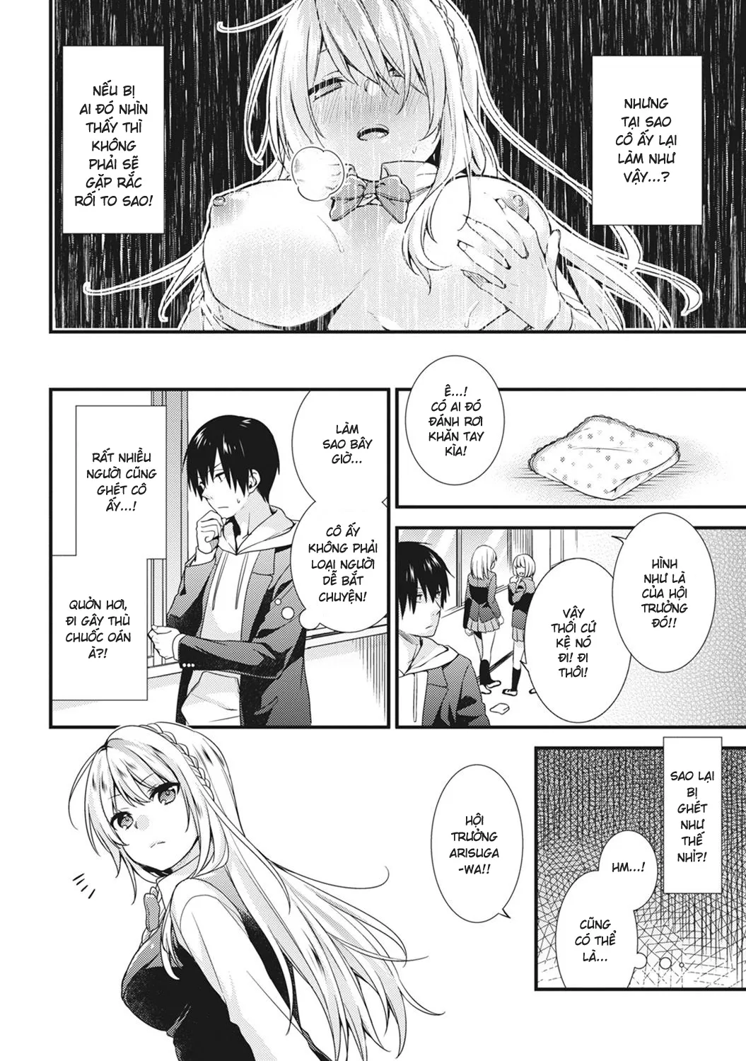 HentaiVN.net - Ảnh 4 - Gakuen no Ojou-sama ga Roshutsukyou no Dohentai datta Hanashi - Chap 1