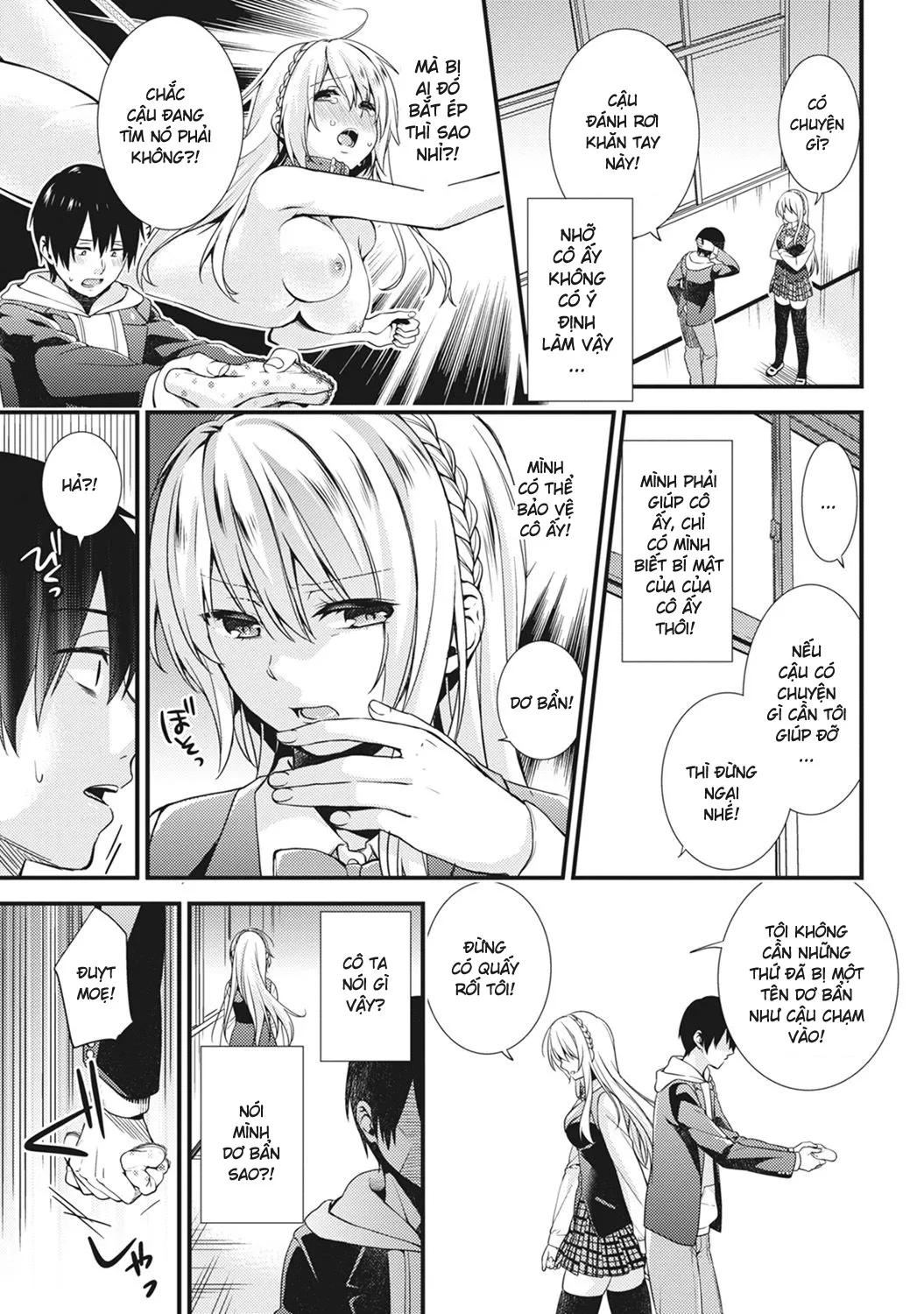 HentaiVN.net - Ảnh 5 - Gakuen no Ojou-sama ga Roshutsukyou no Dohentai datta Hanashi - Chap 1