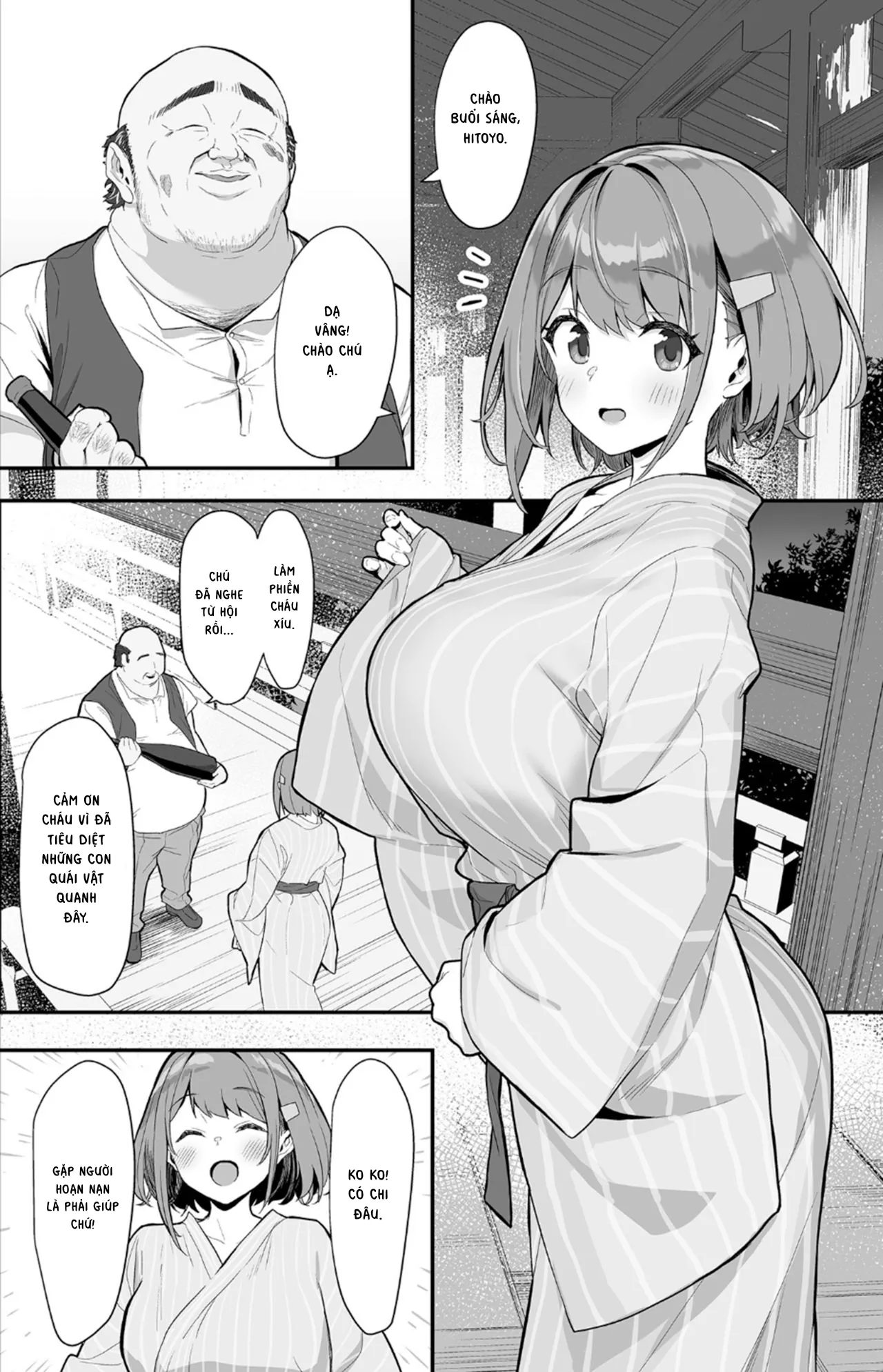 HentaiVN.net - Ảnh 4 - Hitoyo-chan no Junan 2 [一夜ちゃんの受難2] - Chap 1.