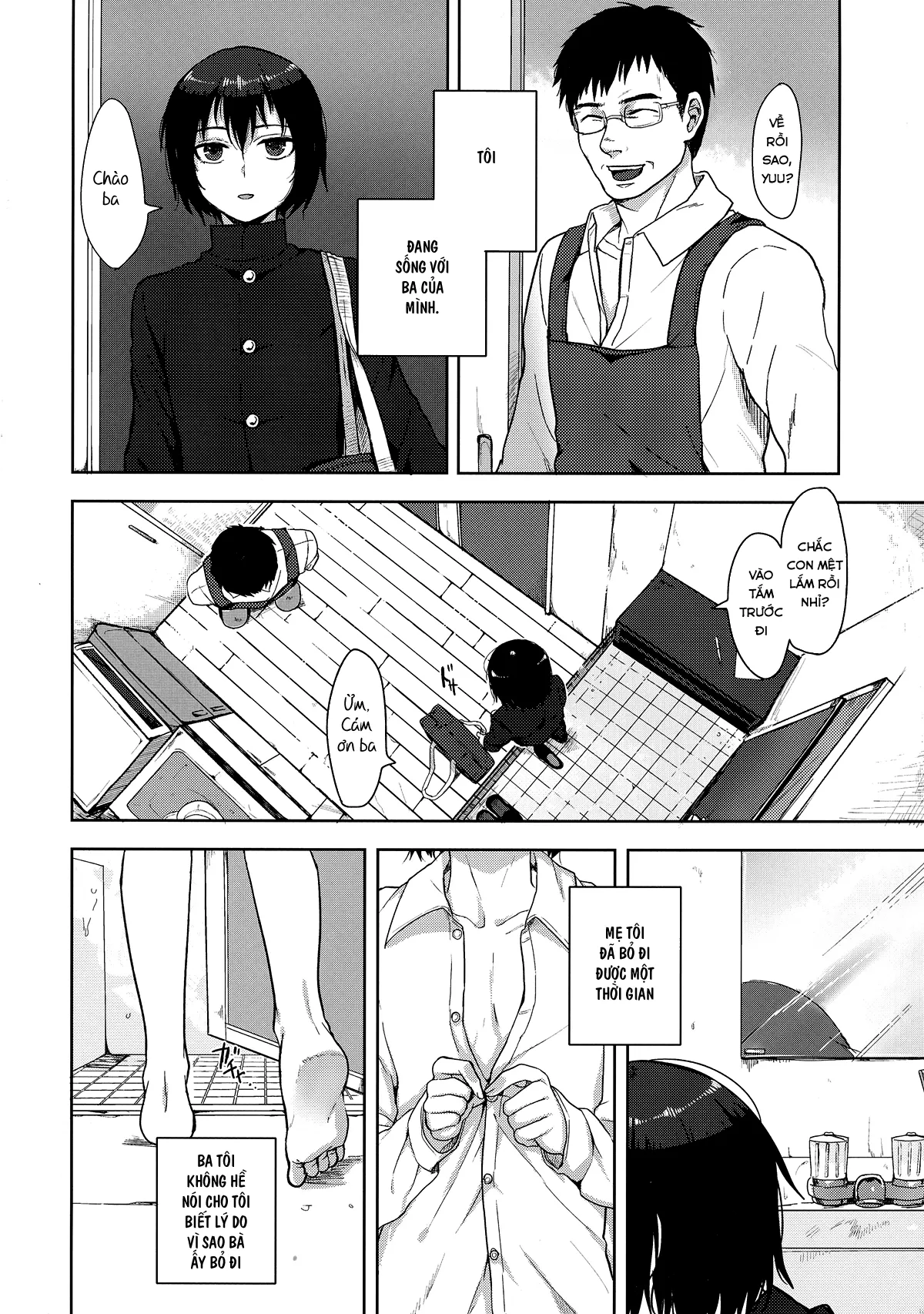 HentaiVN.net - Ảnh 4 - Tousan to Boku [とうさんとぼく] - Chap 01