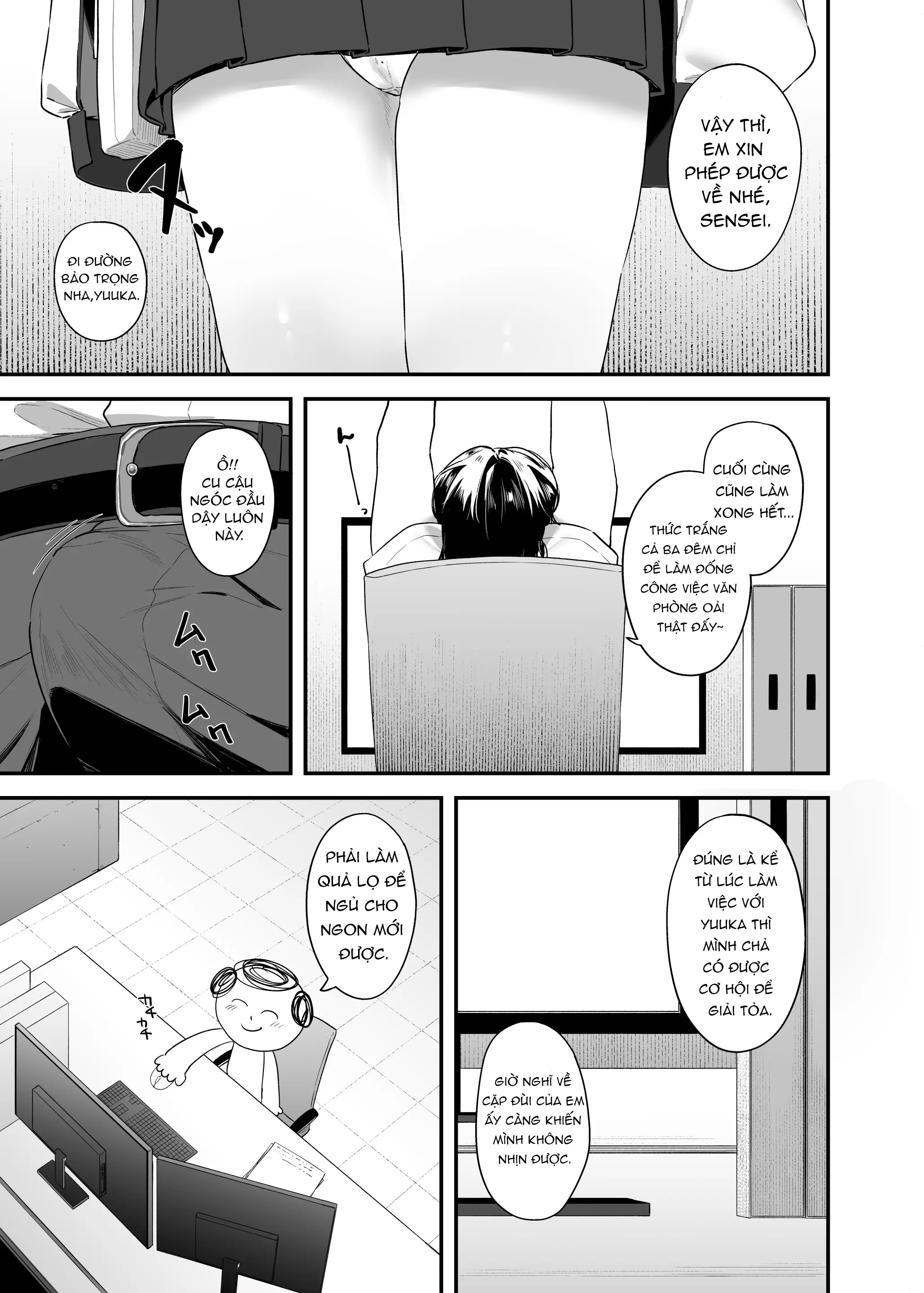 HentaiVN.net - Ảnh 2 - Sensei cho em xin làm phiền thầy một lát được không - Độc chiếm Sensei