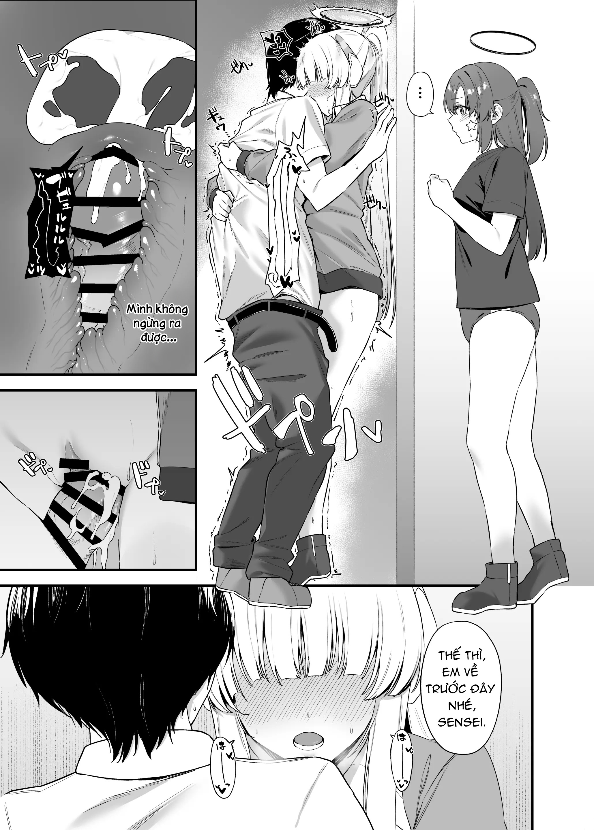 HentaiVN.net - Ảnh 22 - Sensei cho em xin làm phiền thầy một lát được không - Độc chiếm Sensei