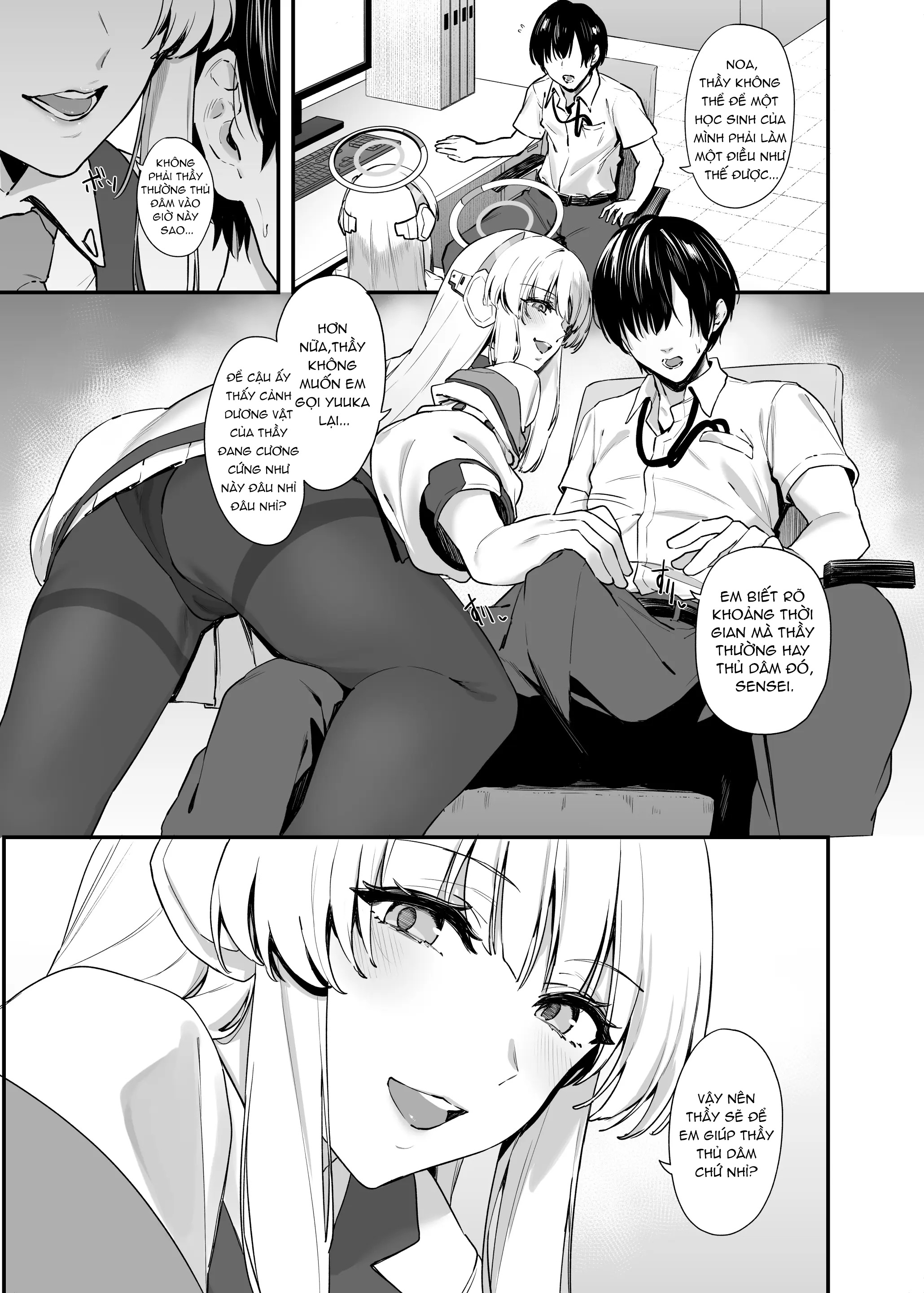 HentaiVN.net - Ảnh 4 - Sensei cho em xin làm phiền thầy một lát được không - Độc chiếm Sensei