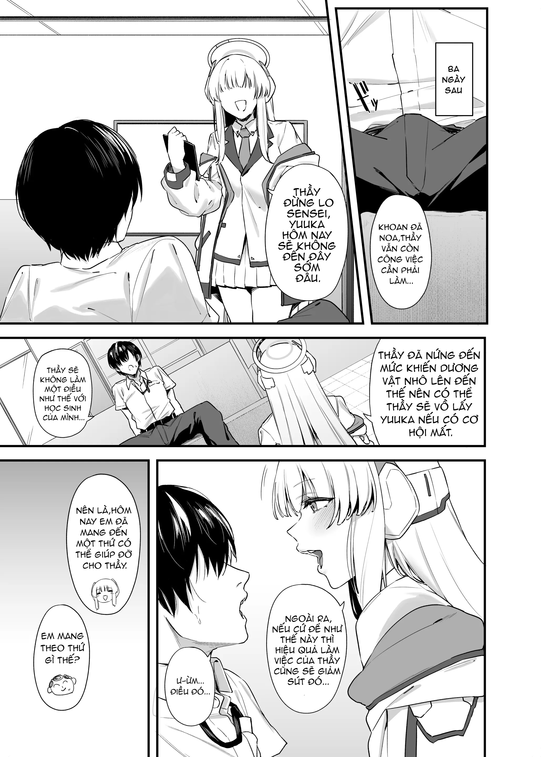 HentaiVN.net - Ảnh 8 - Sensei cho em xin làm phiền thầy một lát được không - Độc chiếm Sensei