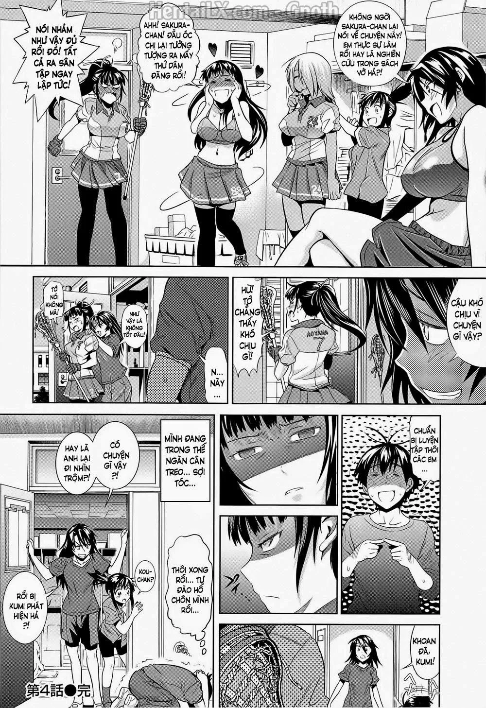 HentaiVN.net - Ảnh 34 - Jyoshi Luck! Girls Lacrosse Club - Chương 4
