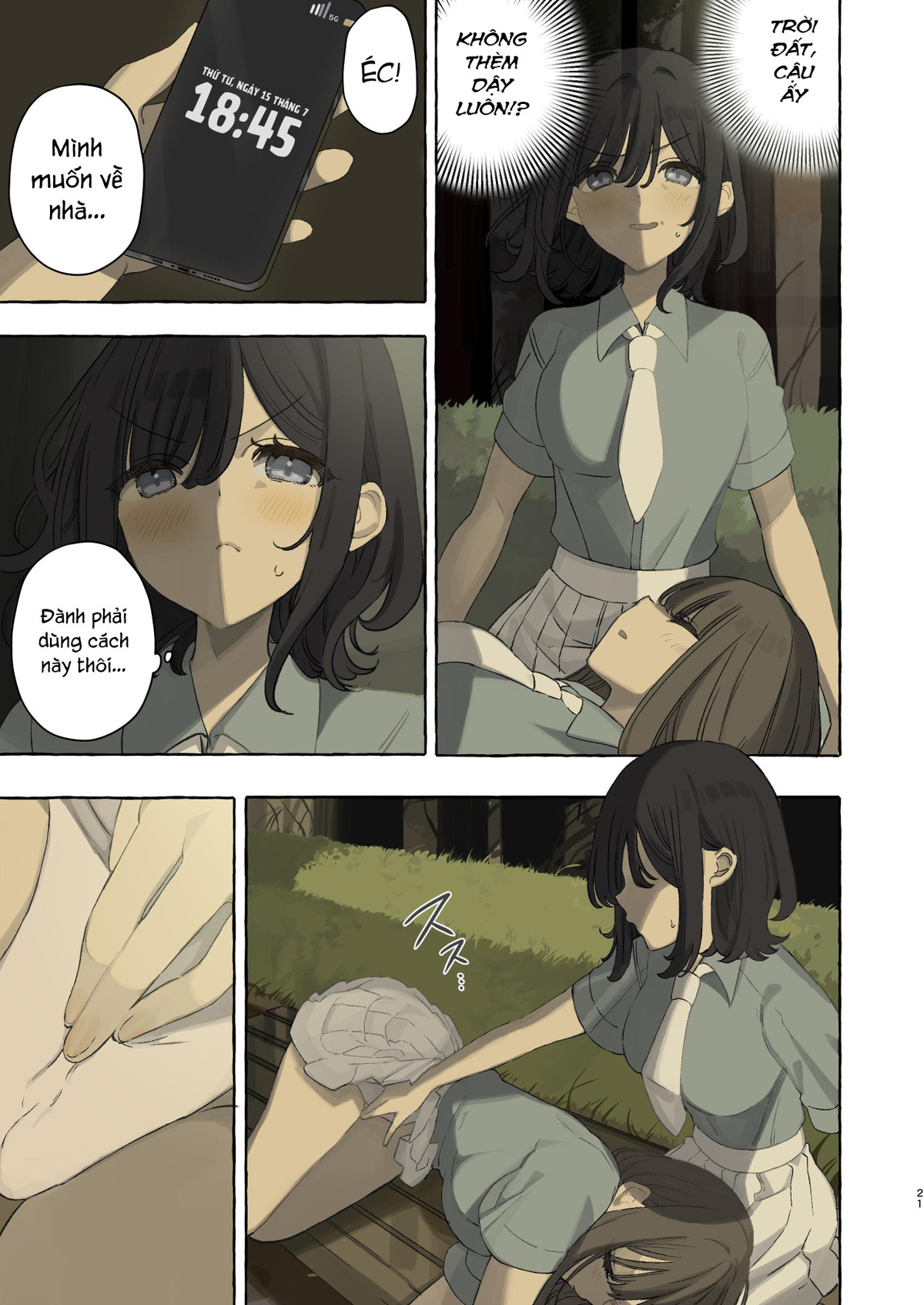 HentaiVN.net - Ảnh 21 - Bạn cùng lớp tôi không dậy được nếu không làm tình!? - Oneshot