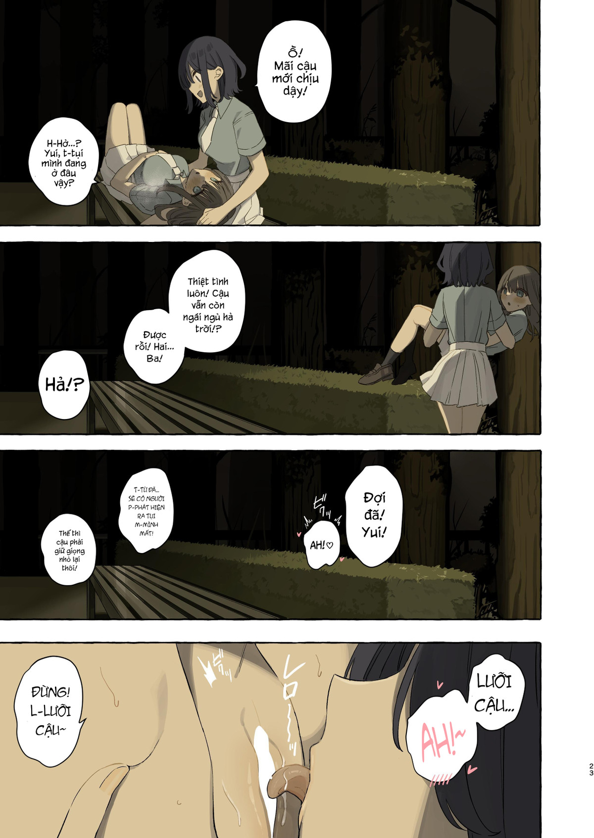 HentaiVN.net - Ảnh 23 - Bạn cùng lớp tôi không dậy được nếu không làm tình!? - Oneshot