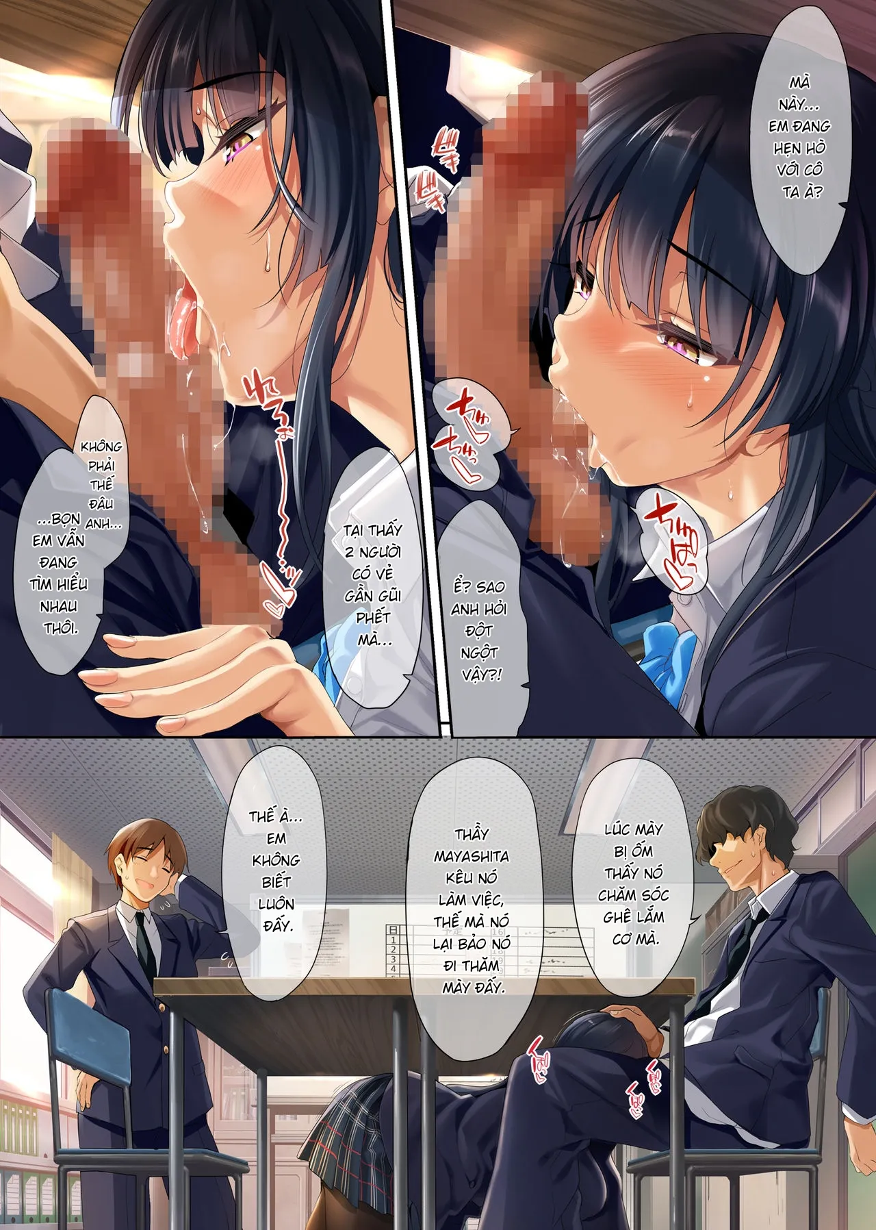 HentaiVN.net - Ảnh 23 - Huấn luyện hội trưởng với ứng dụng thôi miên. [Takabisha na Seitokaichou o Appli de Juujun Choukyou] - Oneshot