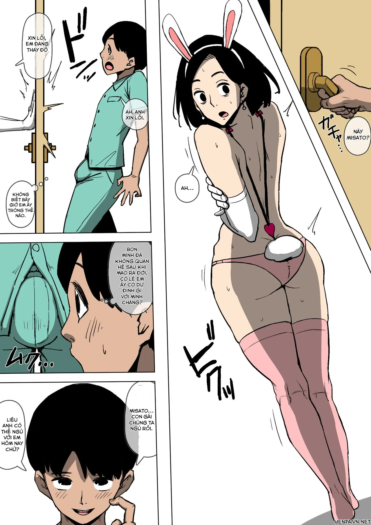 HentaiVN.net - Ảnh 13 - Tsuma to Gikei ga Katte ni SEX Shiteita - Oneshot