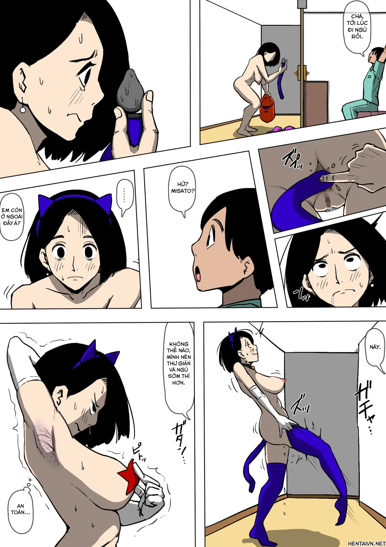 HentaiVN.net - Ảnh 21 - Tsuma to Gikei ga Katte ni SEX Shiteita - Oneshot