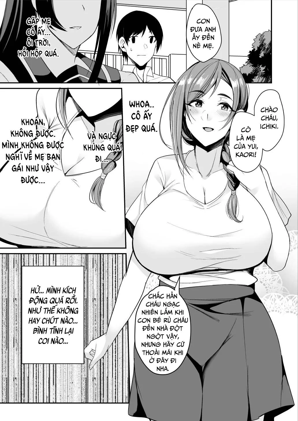 HentaiVN.net - Ảnh 6 - Mẹ của bạn gái tôi thật dâm dục [Kano Mama Ga Midarasugiru; That Mother is Too Obscene] - Oneshot