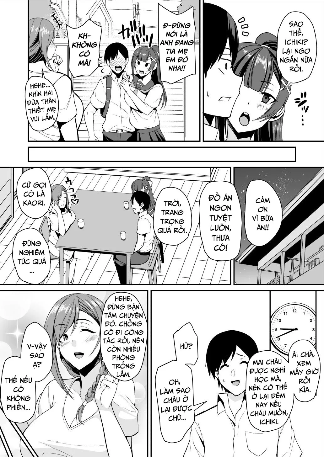 HentaiVN.net - Ảnh 7 - Mẹ của bạn gái tôi thật dâm dục [Kano Mama Ga Midarasugiru; That Mother is Too Obscene] - Oneshot