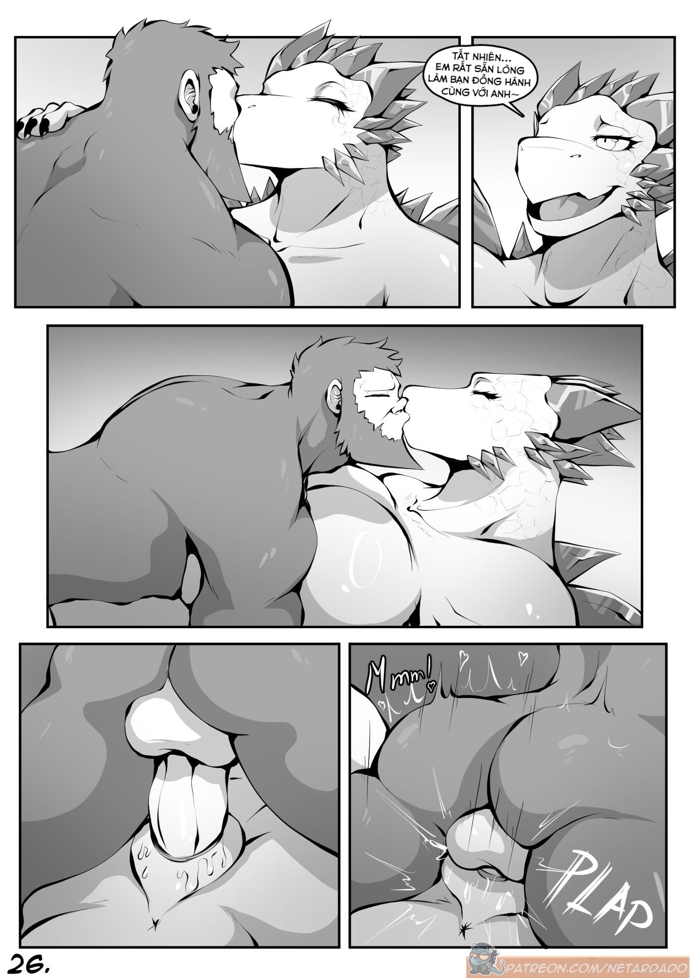 HentaiVN.net - Ảnh 29 - My Sweet Kaiju - Oneshot