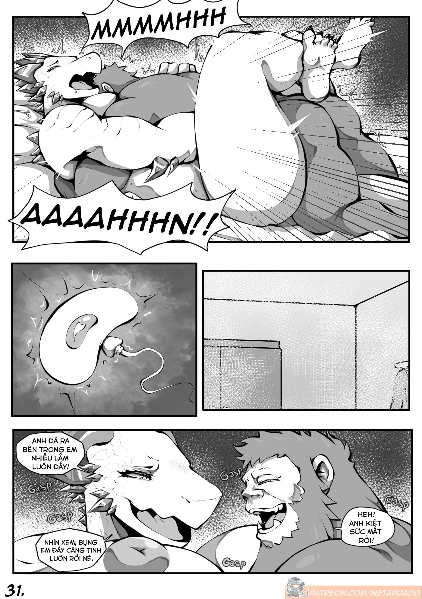HentaiVN.net - Ảnh 34 - My Sweet Kaiju - Oneshot