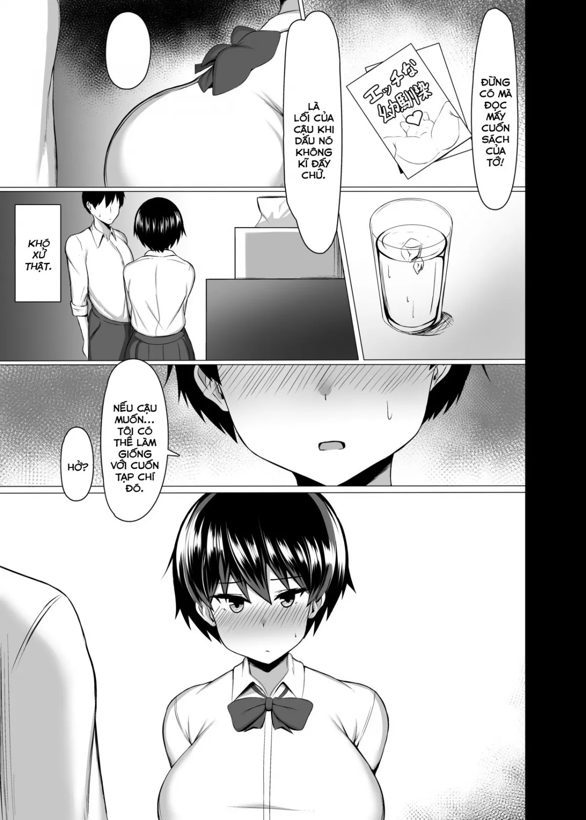 HentaiVN.net - Ảnh 5 - Con bạn nối khố có bộ ngực hơn 1m [Osananajimi no Oppai ga Dekasugiru] - Oneshot